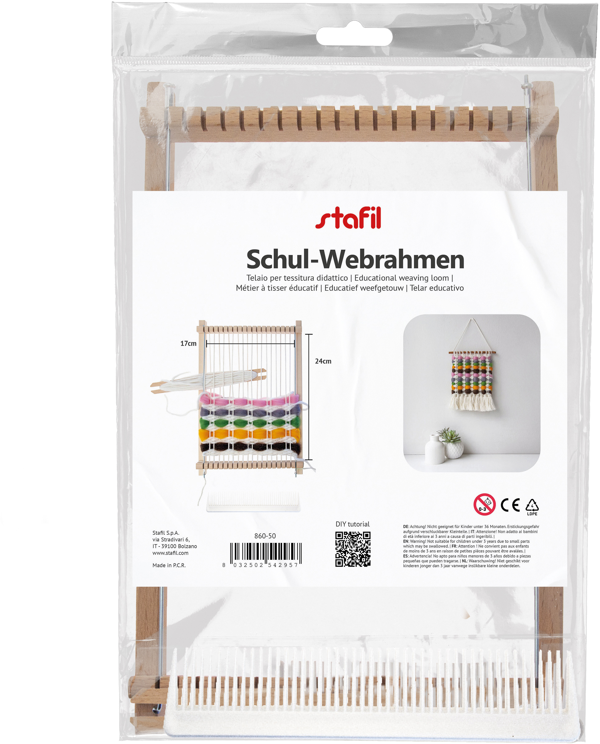 STAFIL Schul-Webrahmen 17cm 860-50 Holz