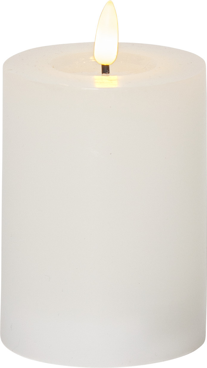 STAR TRADING Bougie LED Flamme Flow 12.5cm 12.061-40 blanc blanc