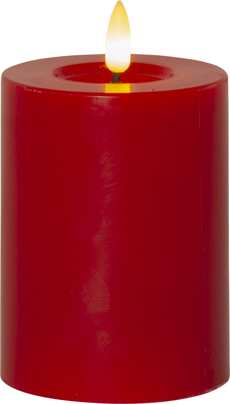 STAR TRADING Bougie LED Flamme Flow 12.5cm 12.061-43 rouge rouge