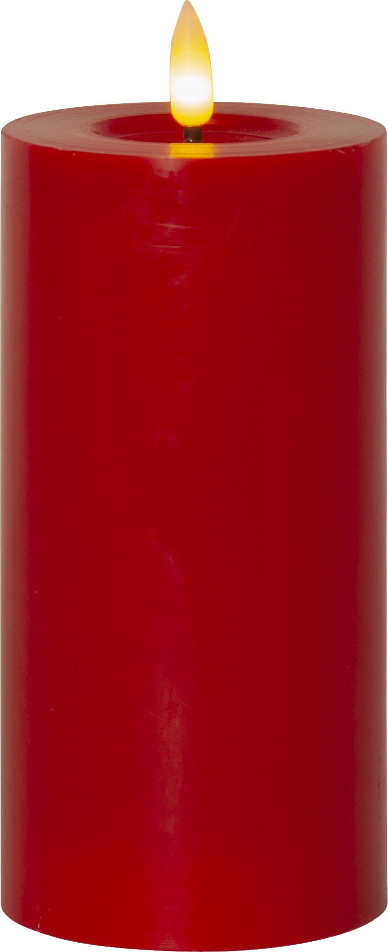 STAR TRADING Bougie LED Flamme Flow 17.5cm 12.061-45 rouge rouge
