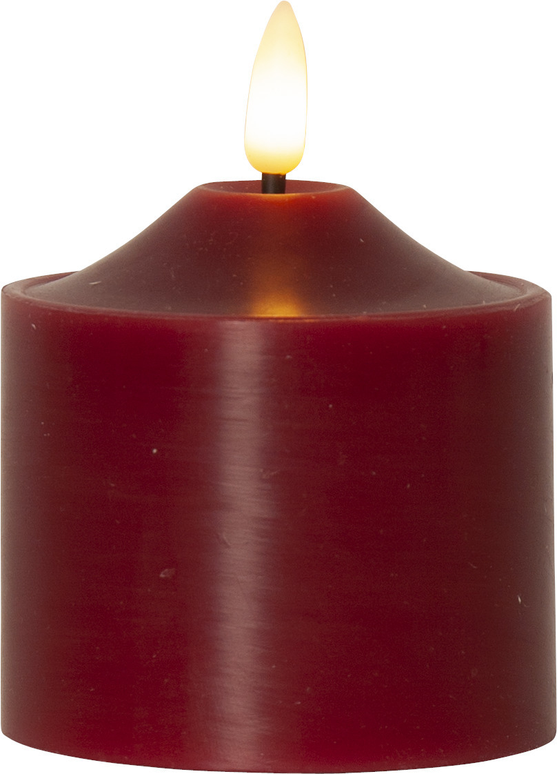 STAR TRADING Bougie LED Flamme 9.5cm 12.061-60 rouge
