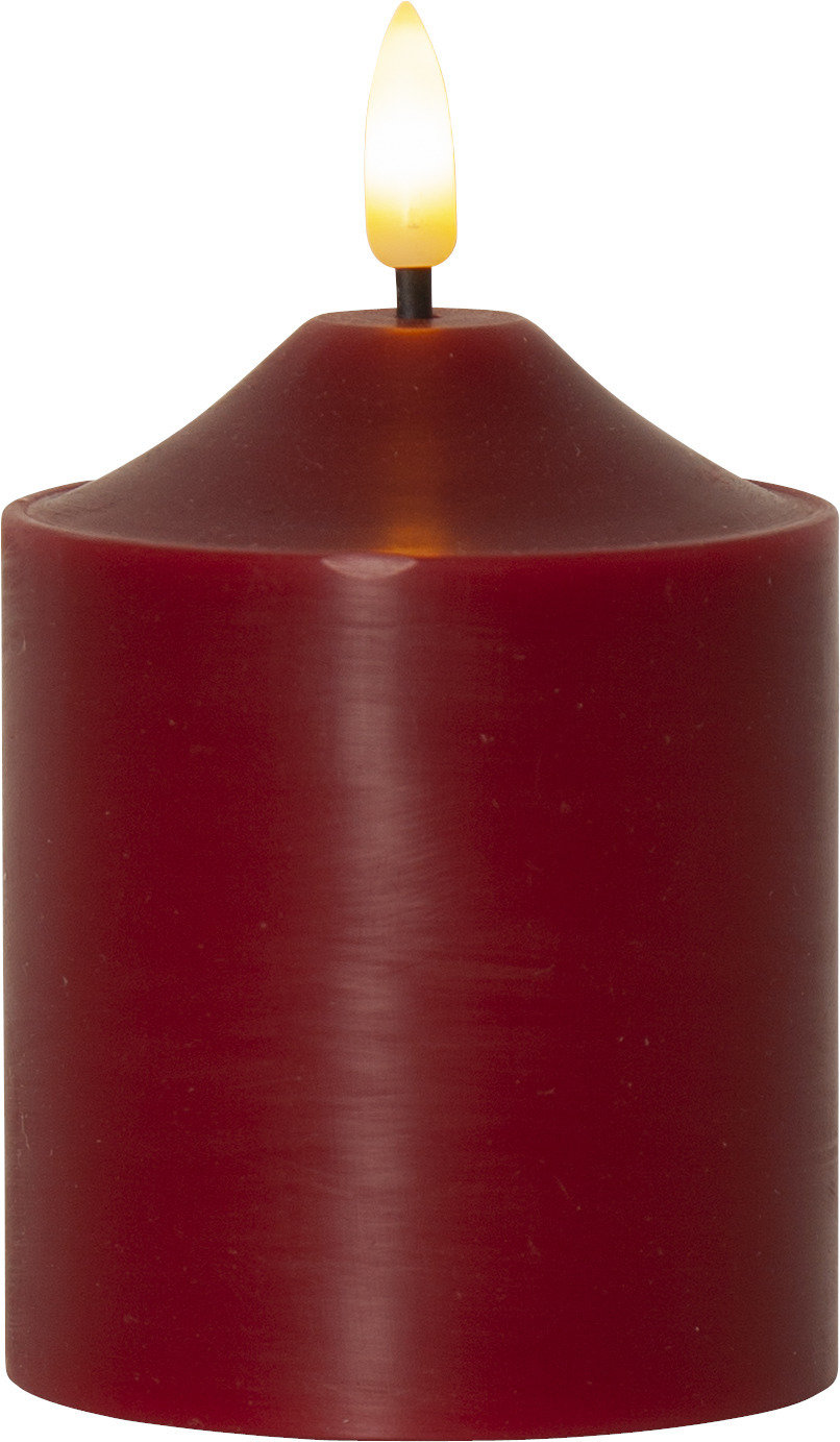 STAR TRADING Bougie LED Flamme 12cm 12.061-61 rouge rouge