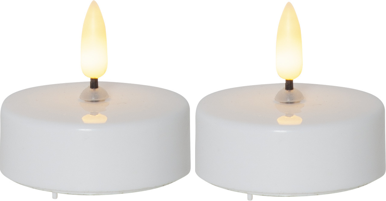 photo STAR TRADING Bougies à rèchaude LED 5.8cm 12.063-06 blanc 2 pcs.