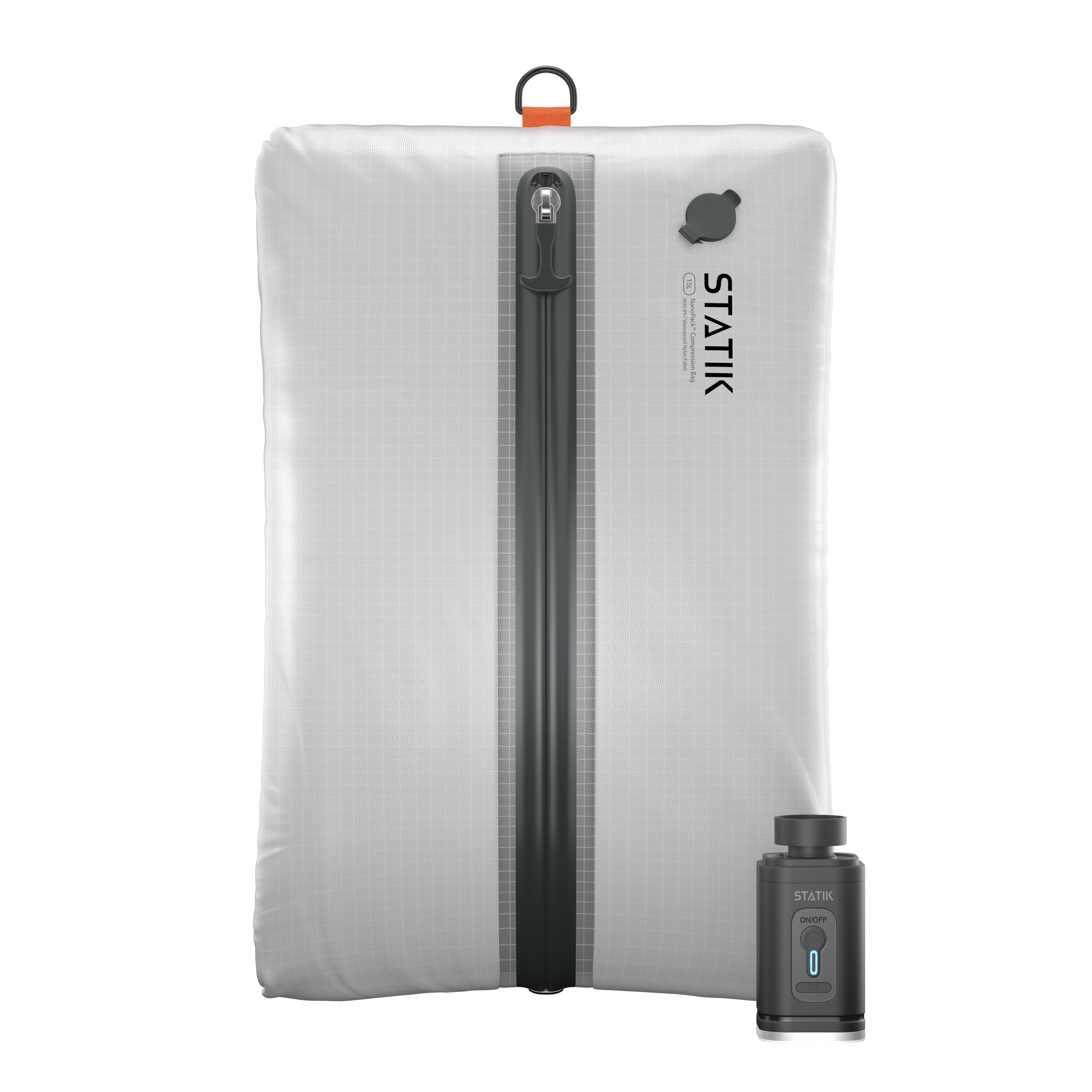 photo STATIK NanoPack Travel Kit PUP-0090-BLK 1 Bag + 1 Pump,Black