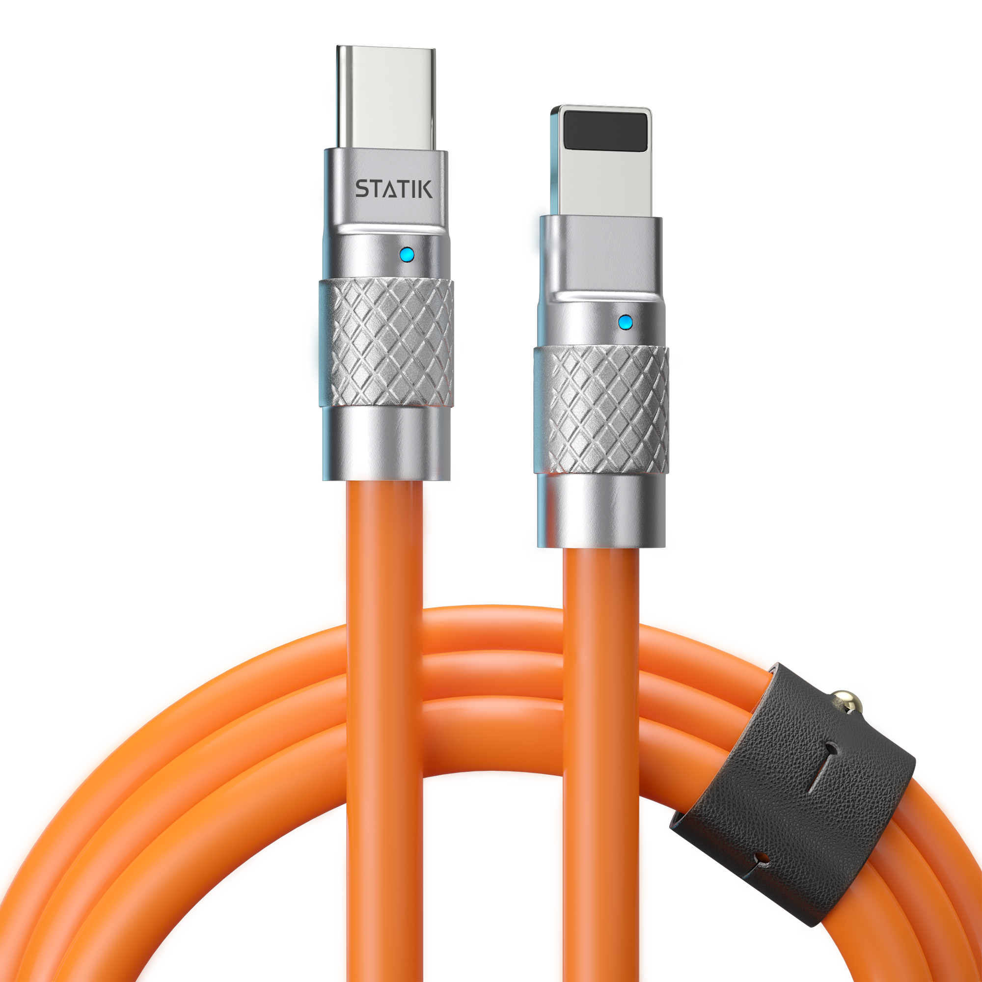 photo STATIK TSumoCharge 100W PUP-0126-ORG-CC-6FT Cable 1.8m, USB-C to C Orange