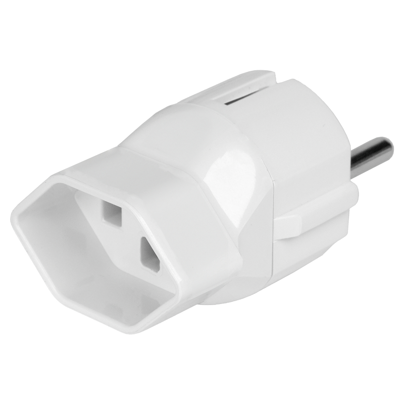 photo STEFFEN Adaptateur de voyage CH-EU 1409570 blanc