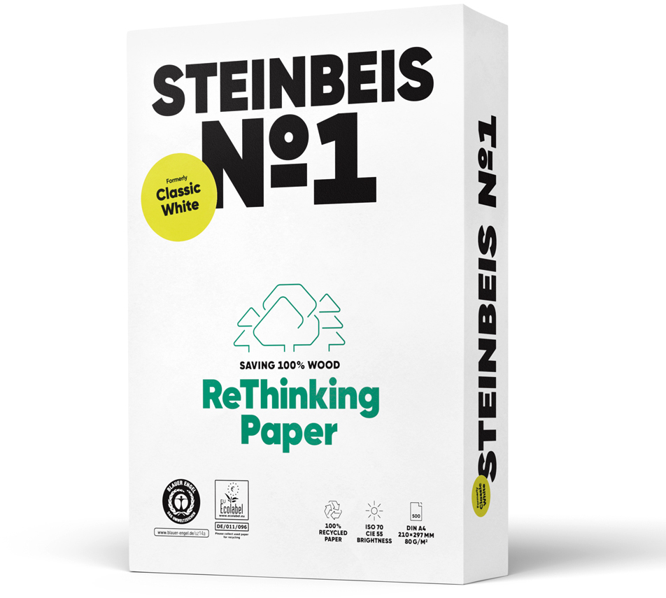 STEINBEIS No. 1 Papier à copier A4 88334293 80g, recycling 500 feuilles
