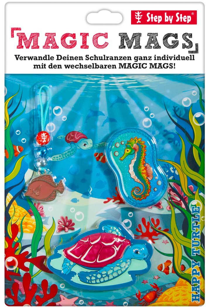 STEP BY STEP Zubehör MAGIC MAGS 129355 Happy Turtle 3-teilig