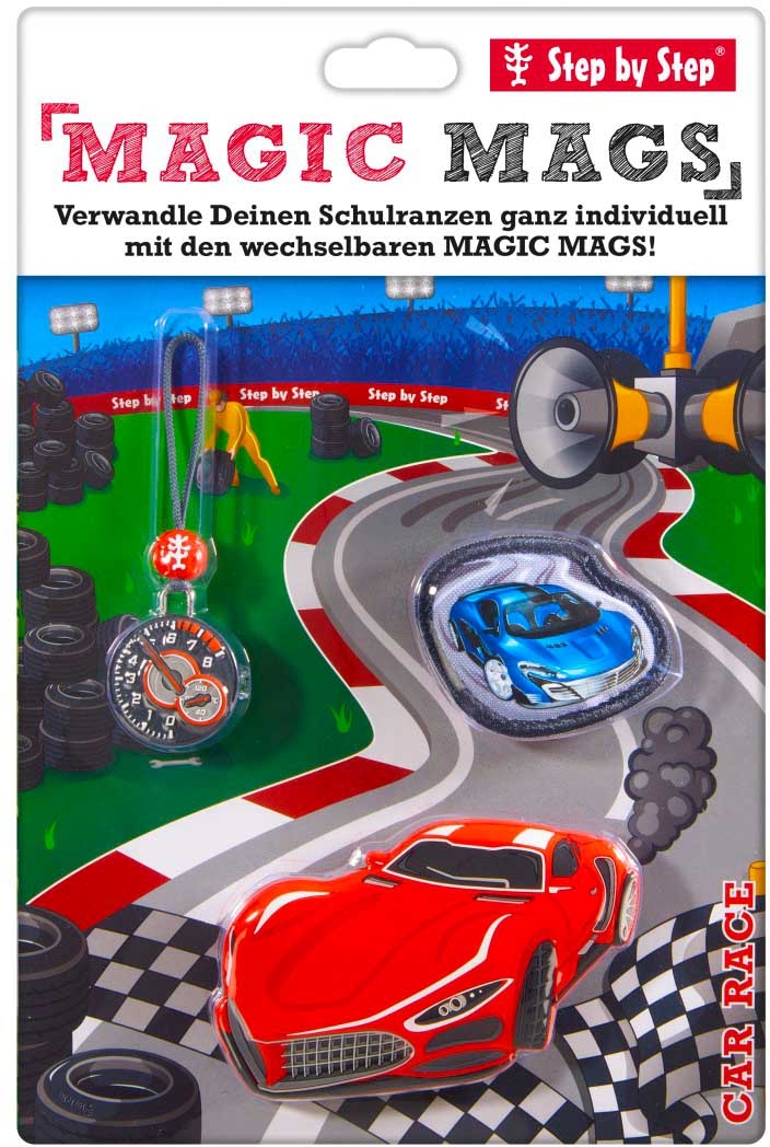 STEP BY STEP Zubehör MAGIC MAGS 129365 Car Race 3-teilig