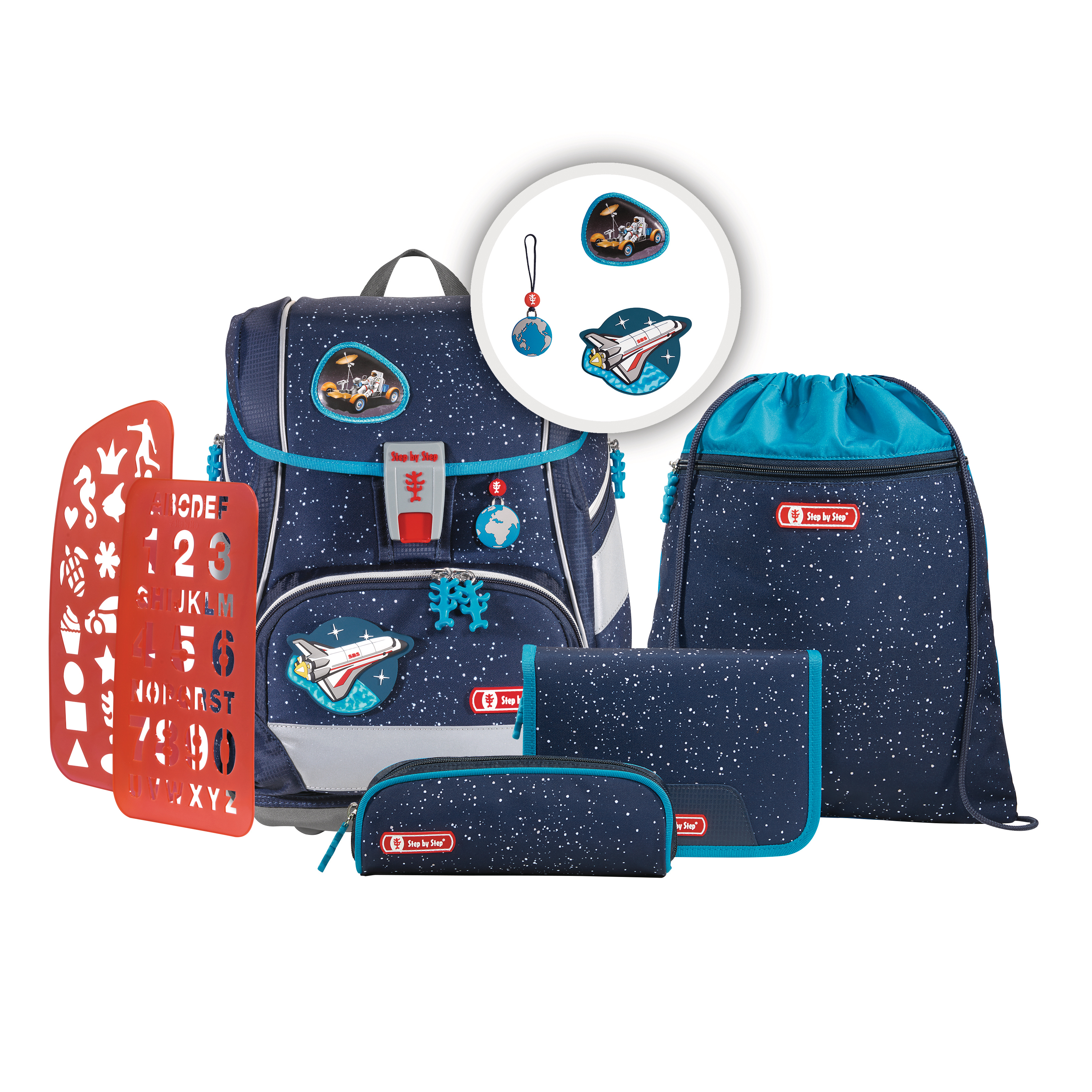 photo STEP BY STEP Set Cartable 2IN1 PLUS 183753 Sky Rocket 6 pcs.