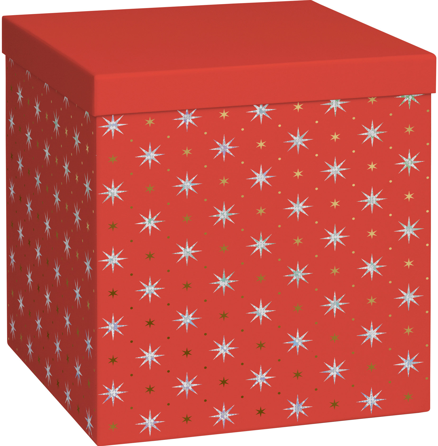 photo STEWO Boîte cadeau Cube Zidonia 2551511595 rouge 23cm
