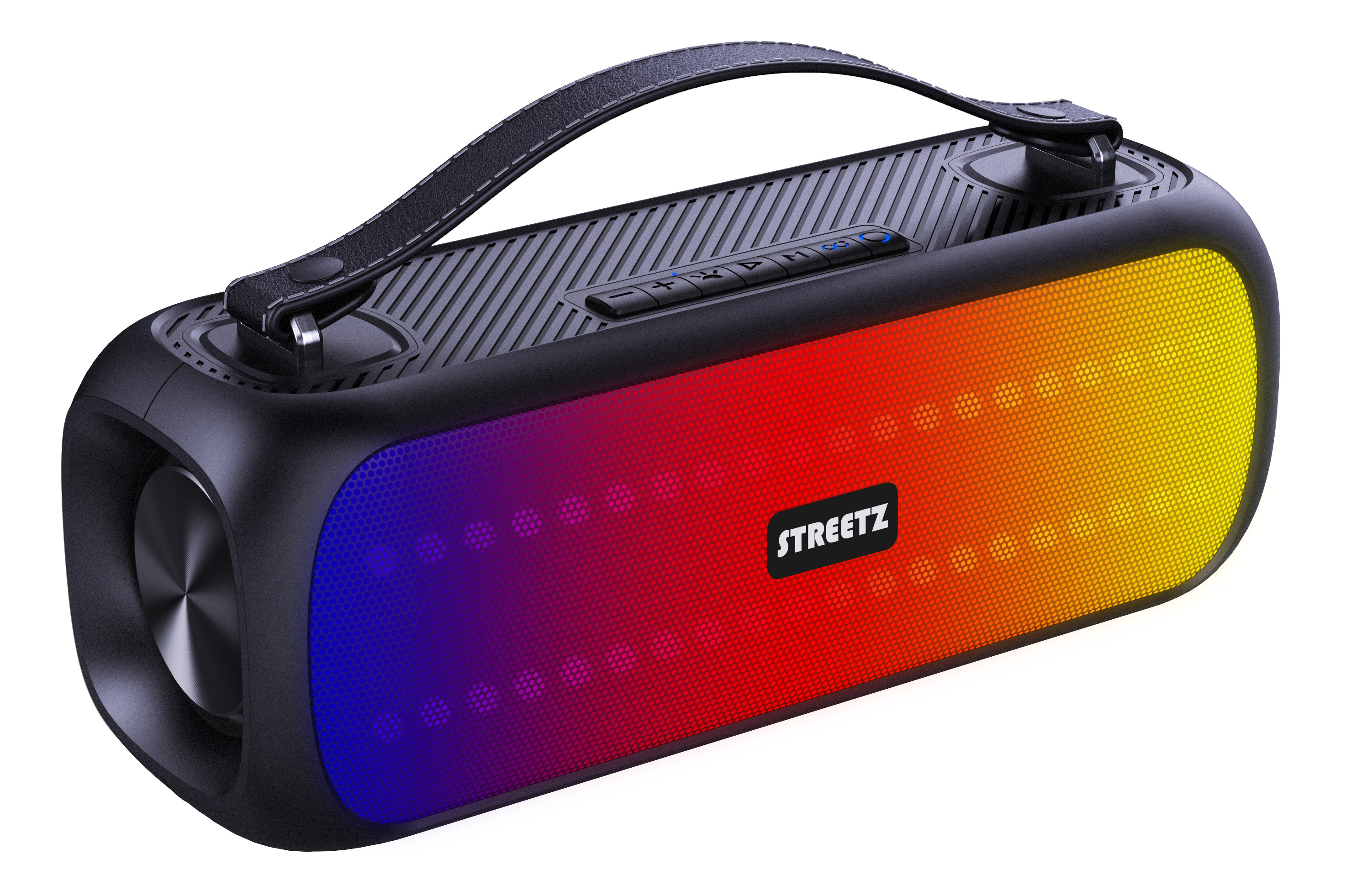 STREETZ BT Boombox 2x7.5 W CMB-110 Black,AUX,USB flash,LED,IPX5