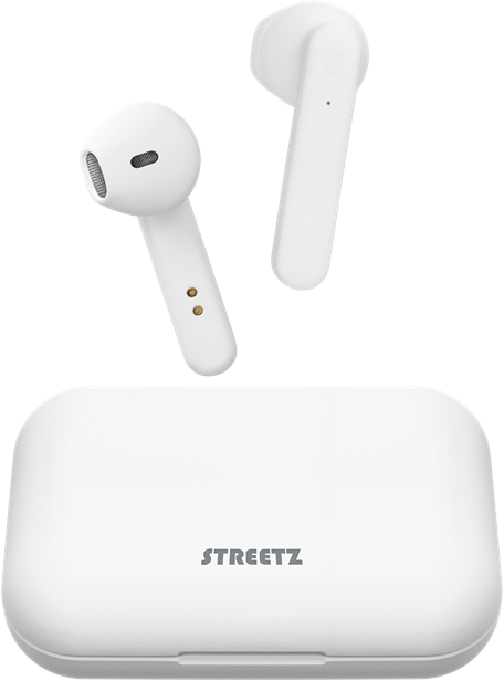 STREETZ TWS semi-in-ear, matte white TWS-1105