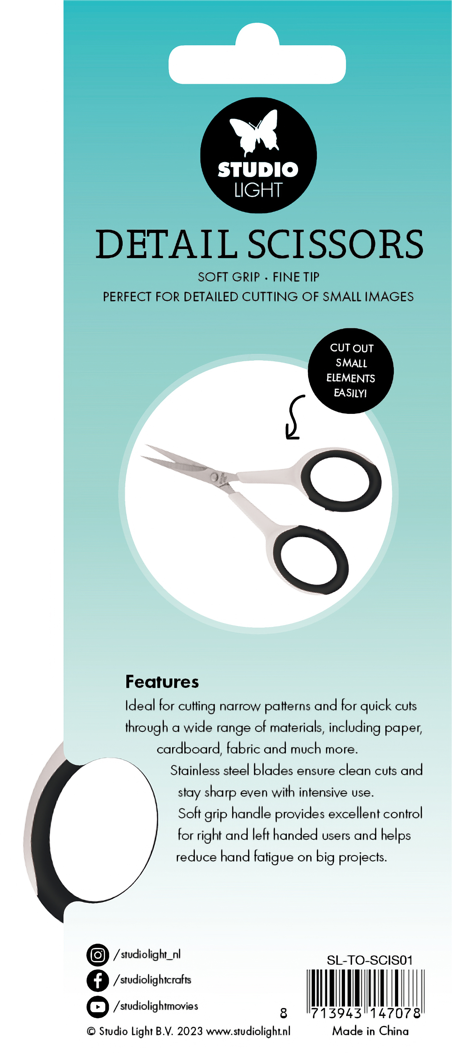 photo STUDIO LIGHT Détail ciseaux 6x10.4x0.5cm SCIS01