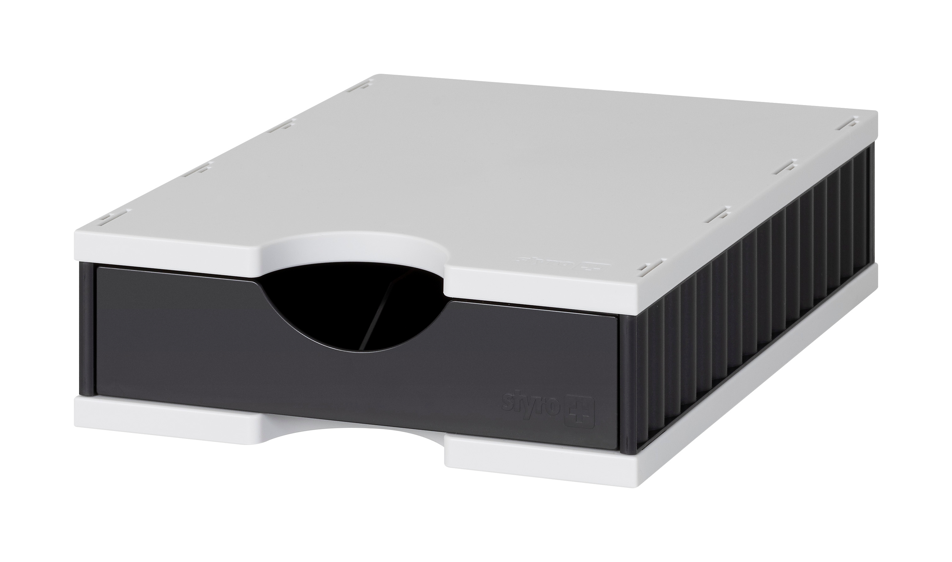 photo STYRO Système class. styrodoc uno 268-0101.989 gris/noir 1 compartiment