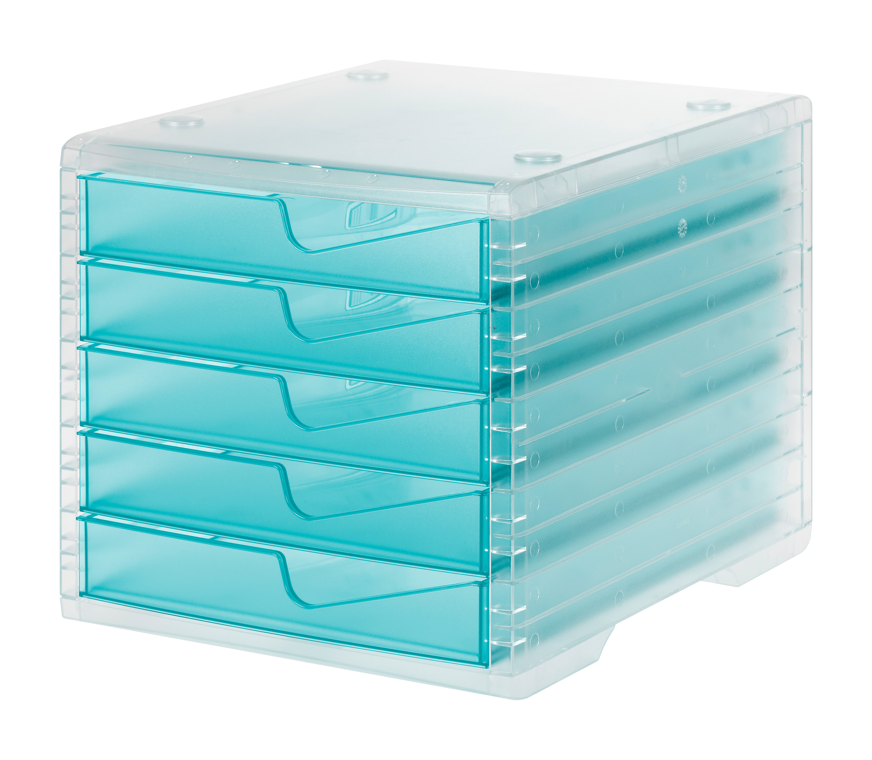 STYRO Set tiroires styroswingbox 275-8430.25222 aqua/translucide 5 tiroirs aqua/translucide 5 tiroir