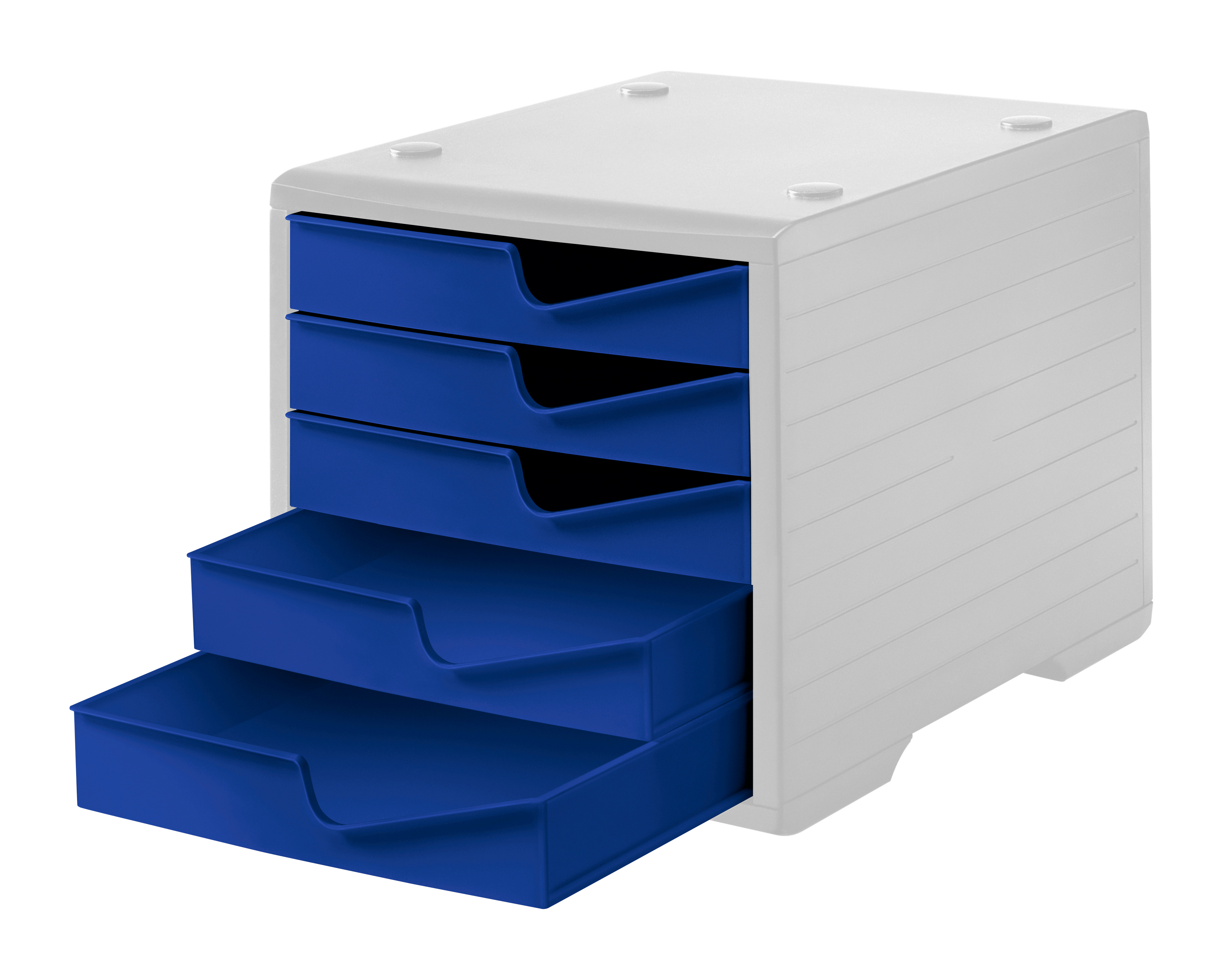 STYRO Set tiroires styroswingbox 275-8430.352 bleu/gris 5 tiroirs