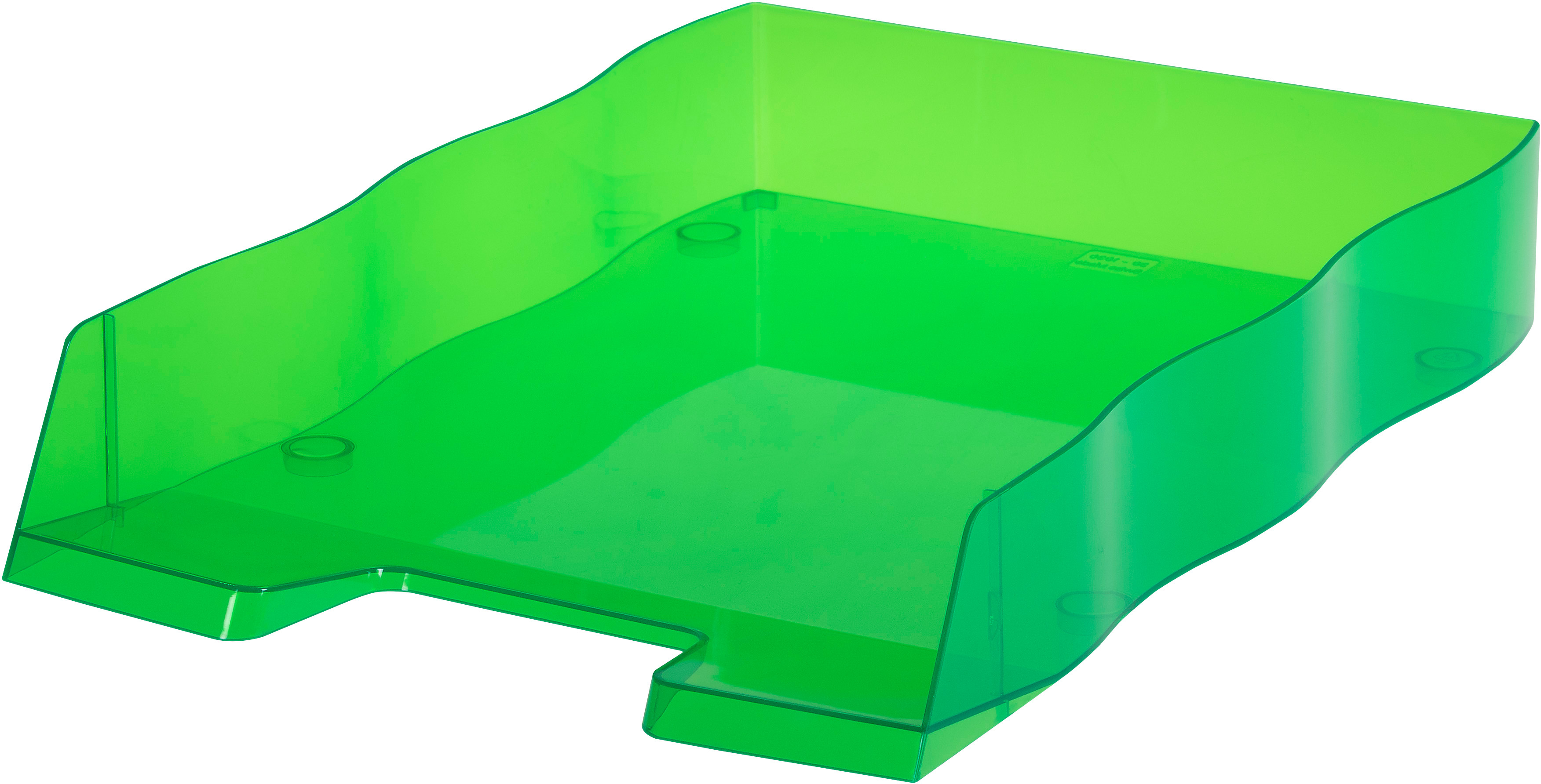 photo STYRO Corbeille à courr. styrofile 30-1030.52 vert-transparent