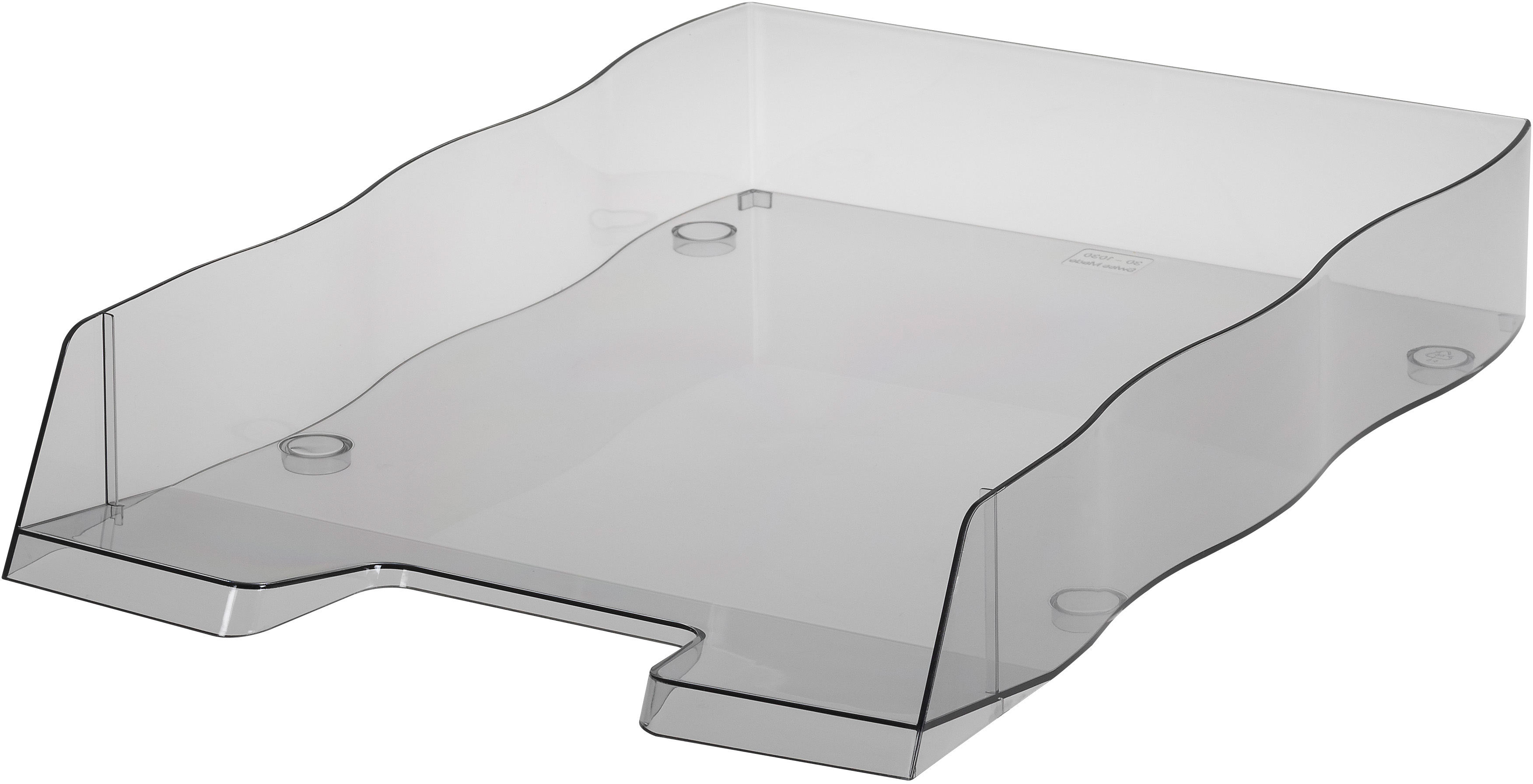 photo STYRO Corbeille à courr. styrofile 30-1030.92 gris-transparent