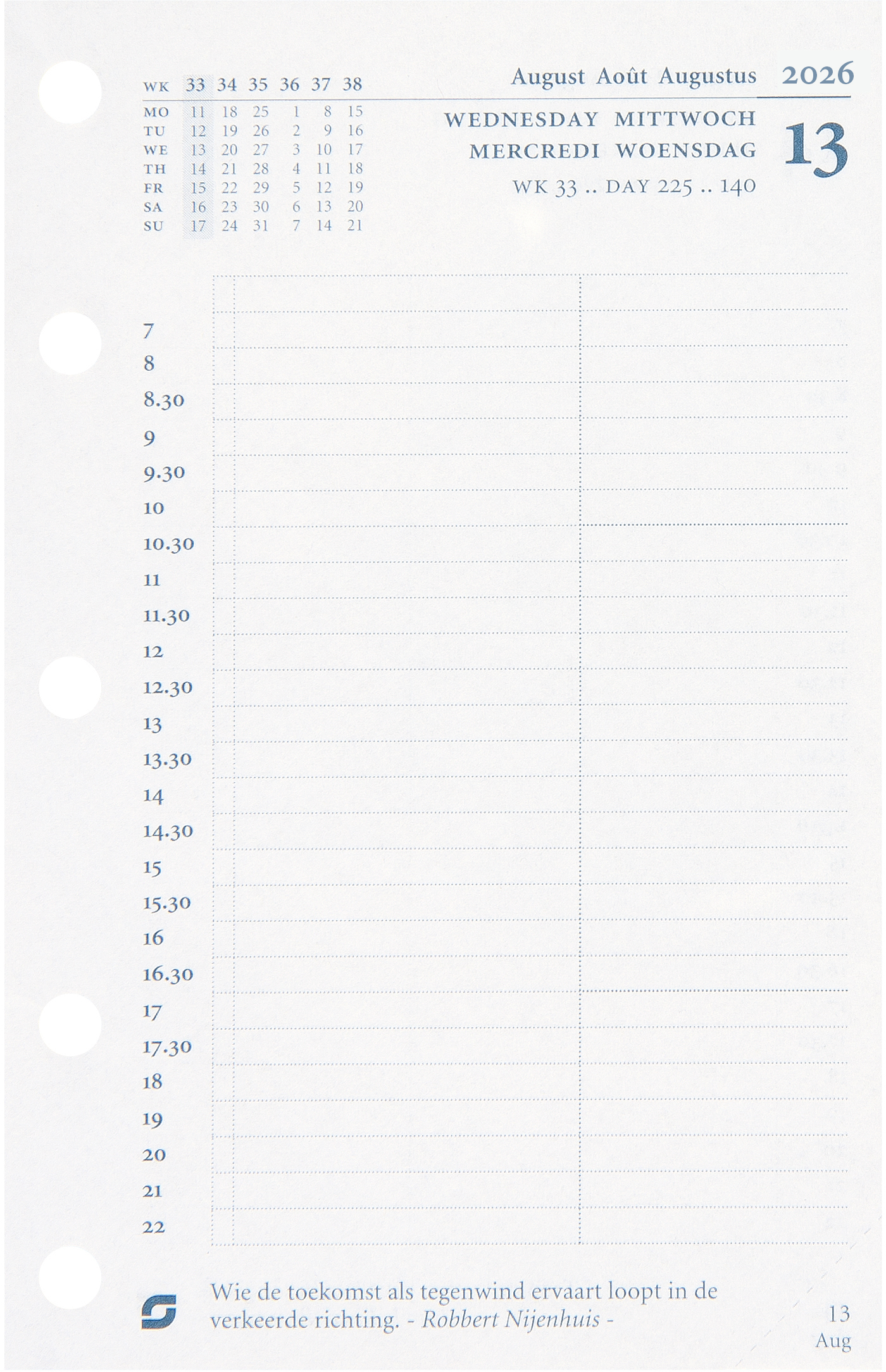 photo SUCCES Agenda Mini 2026 841209000026U 1J/1P cal.rempl. 6.7x10.4cm