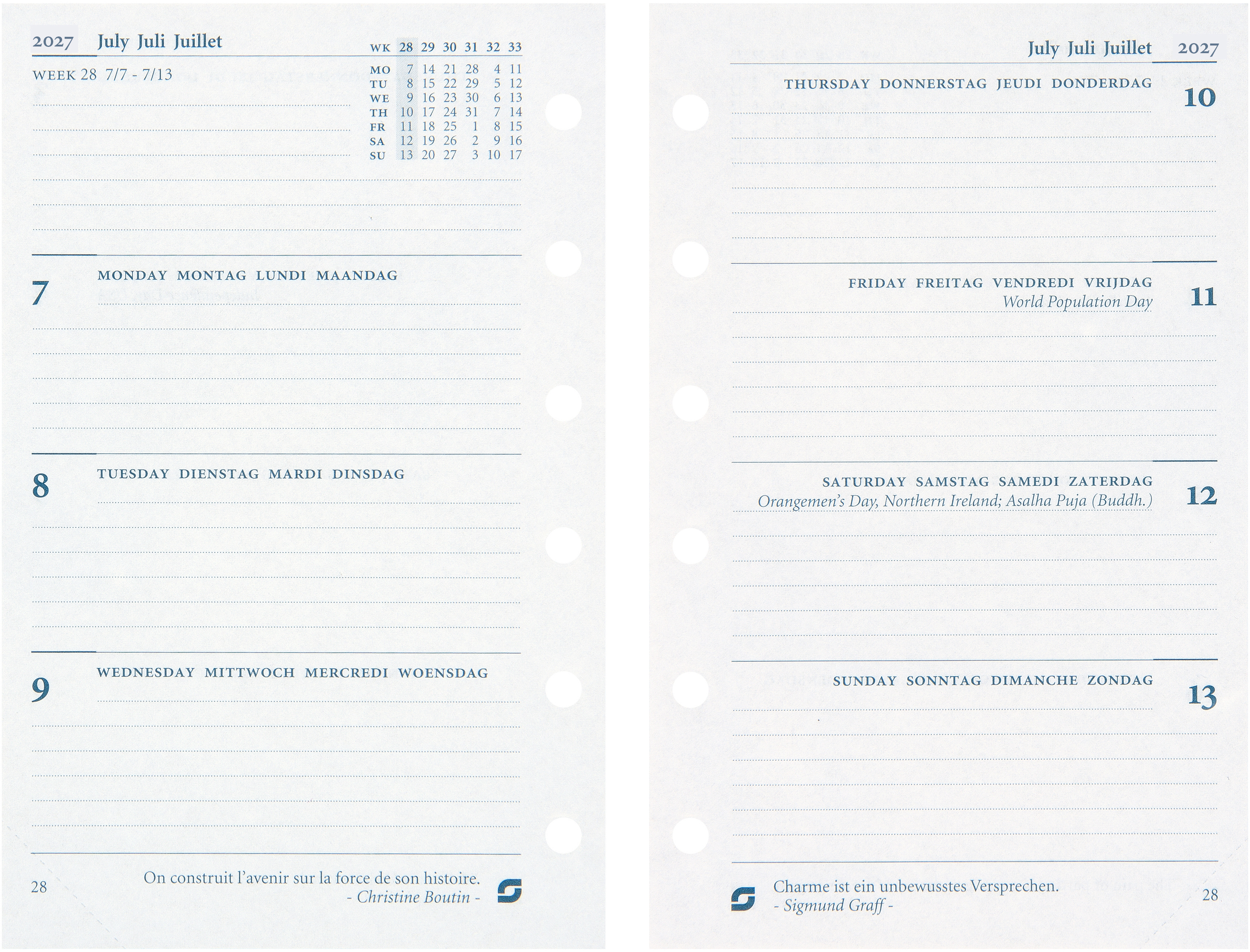 photo SUCCES Agenda Junior 2027 842207000027U 1S/2P recharge 8x12.5cm