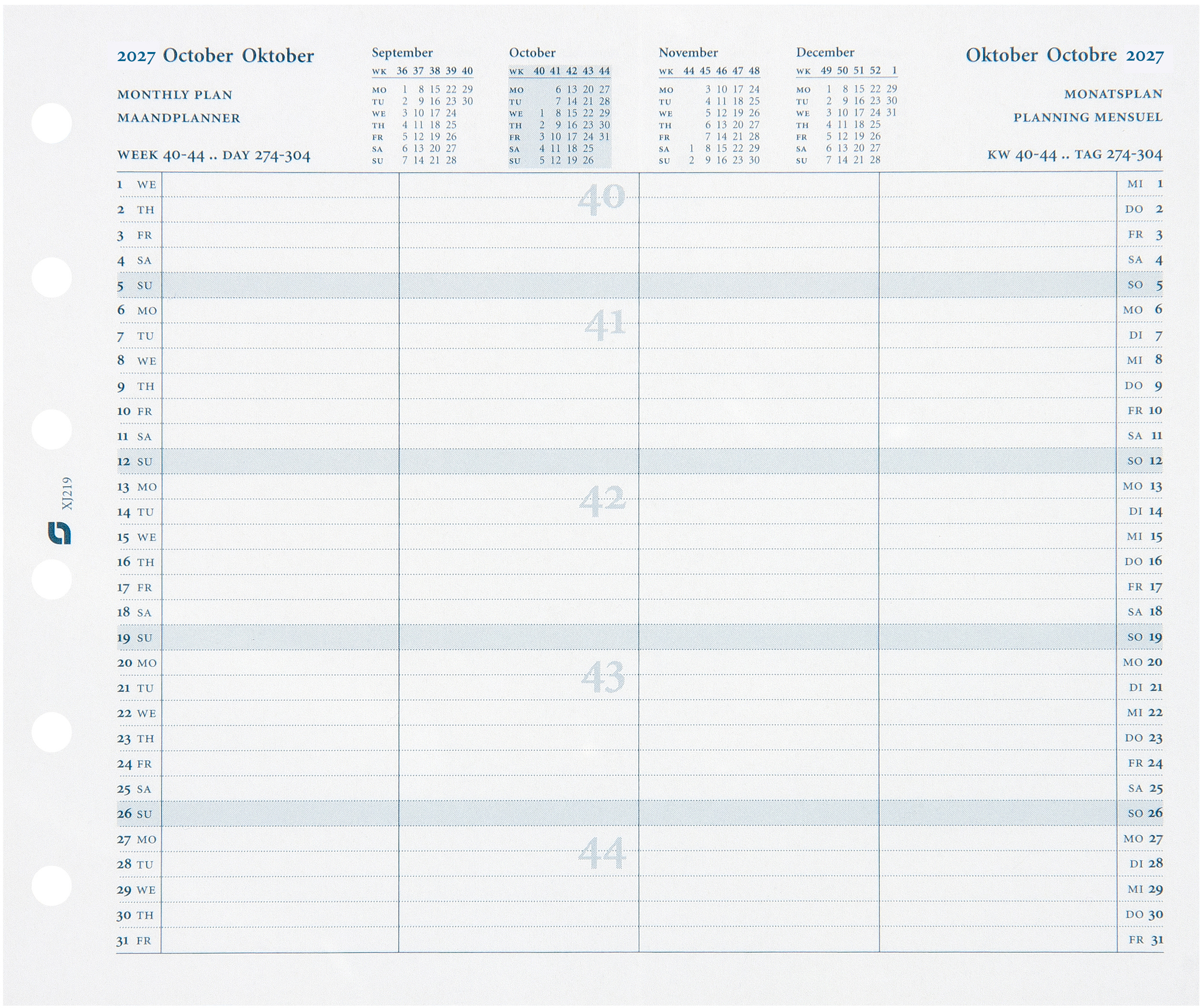 photo SUCCES Agenda Junior plan.mens. 2027 842219000027U 2ans 8x12.5cm