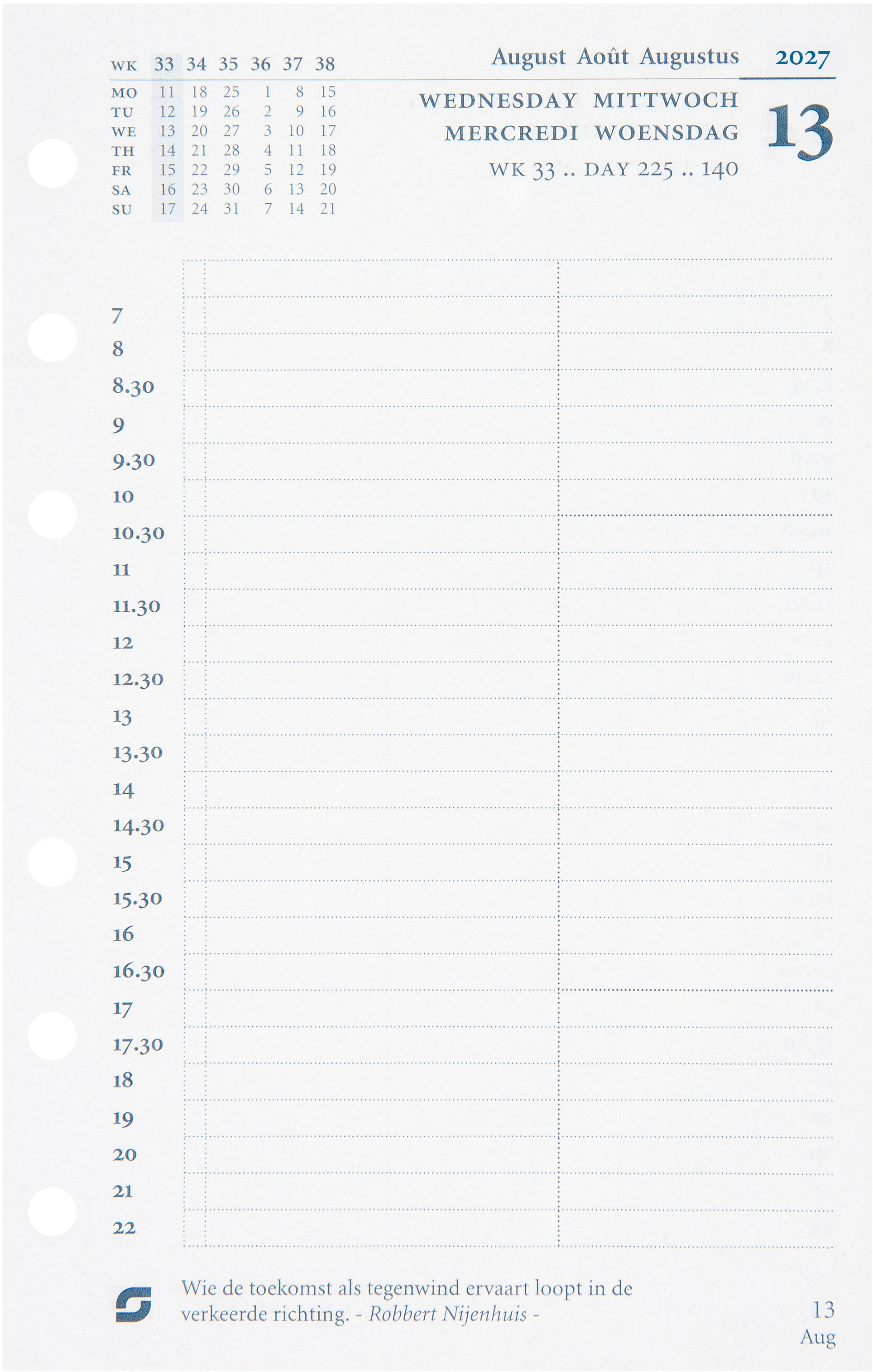 photo SUCCES Agenda Senior 2027 845209000027U 1J/1P recharge 9.5x15cm