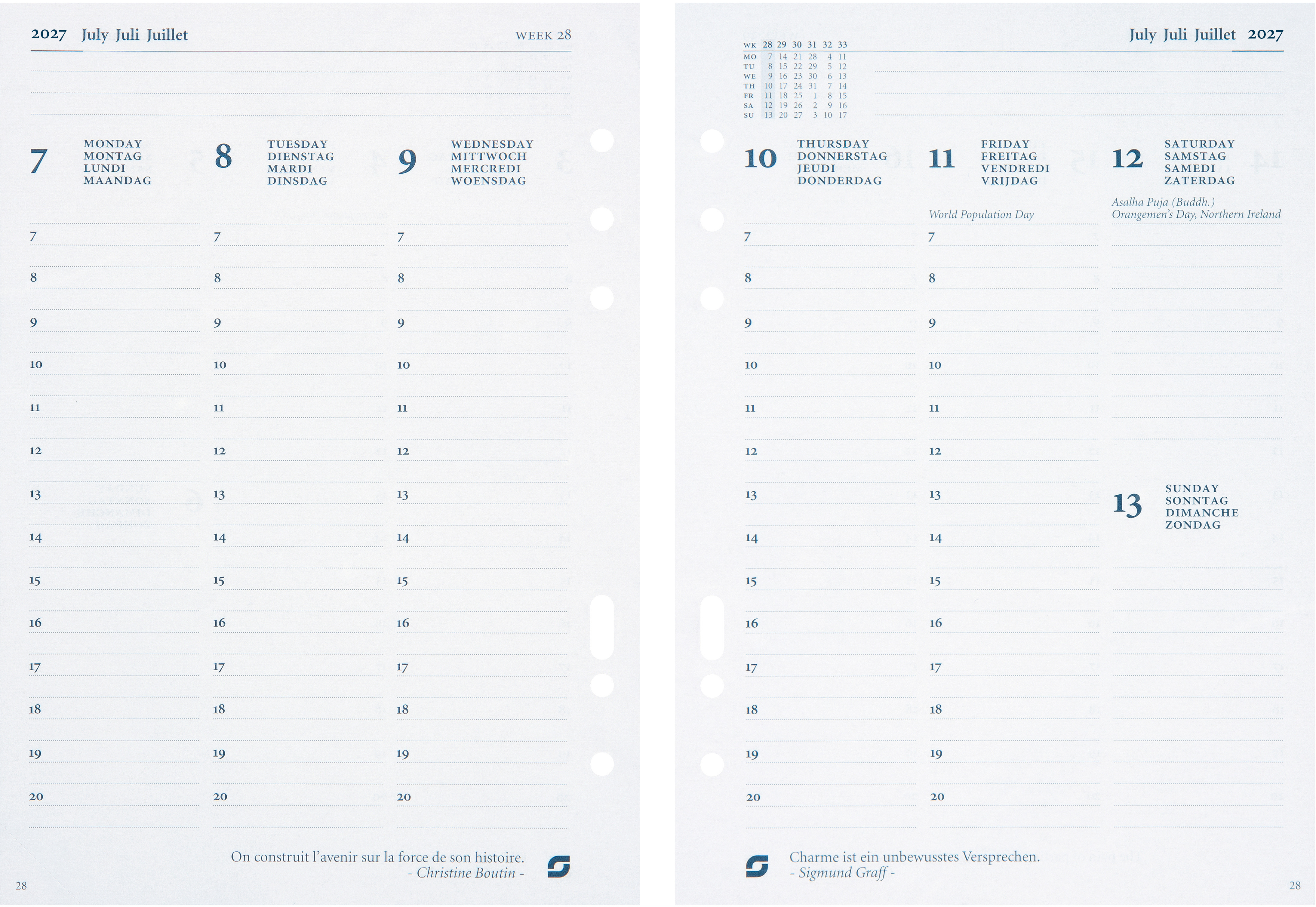 photo SUCCES Agenda A5 2027 847207000027U 1S/2P recharge 14.8x21cm