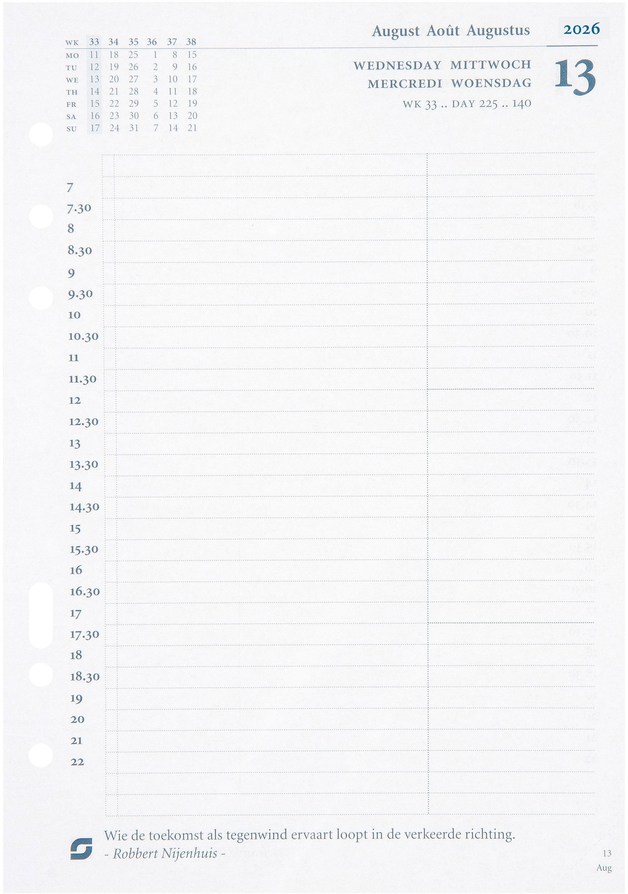 photo SUCCES Agenda A5 2026 847209000026U 1J/1P cal.rempl. 14.8x21cm
