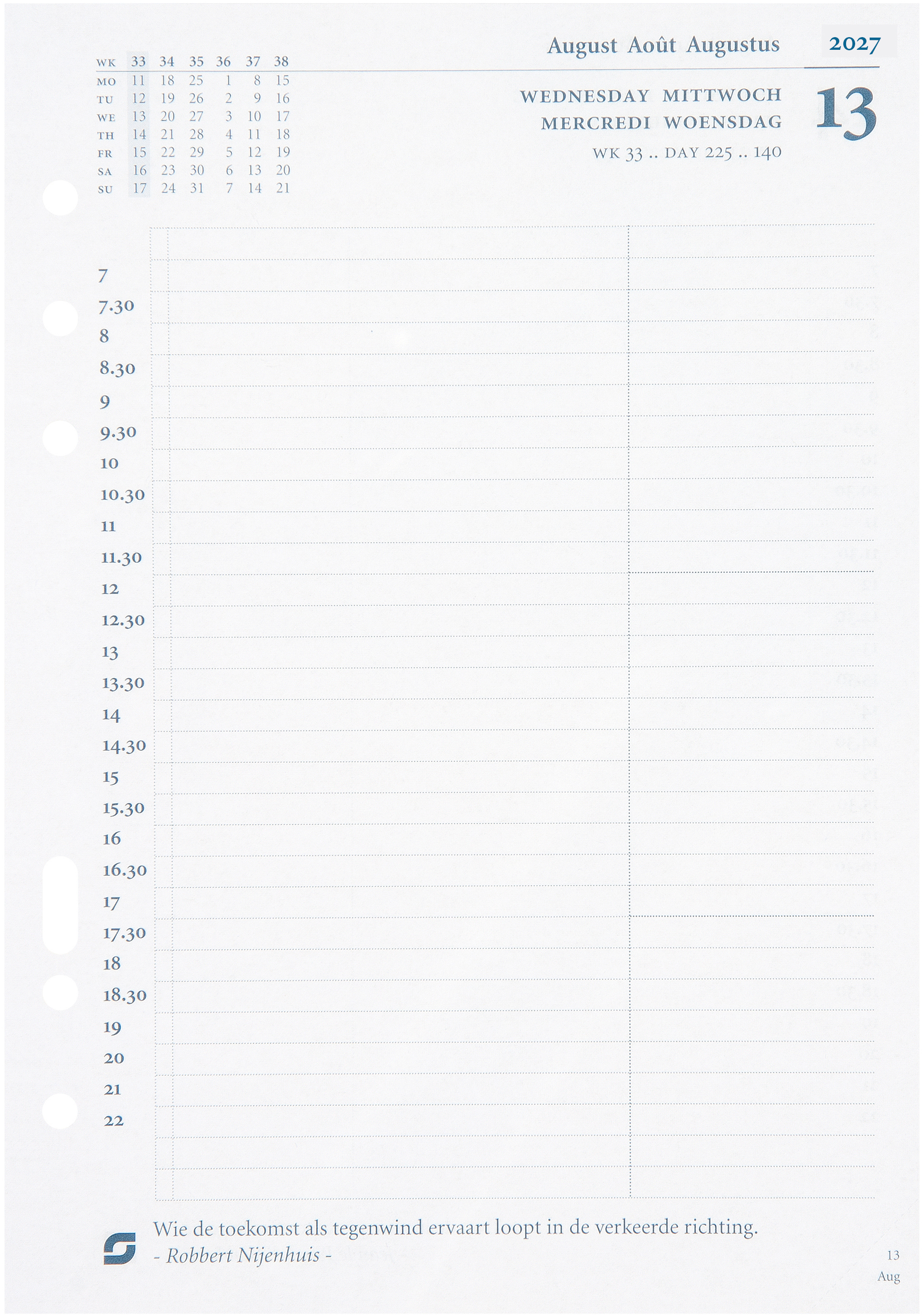 photo SUCCES Agenda A5 2027 847209000027U 1J/1P recharge 14.8x21cm