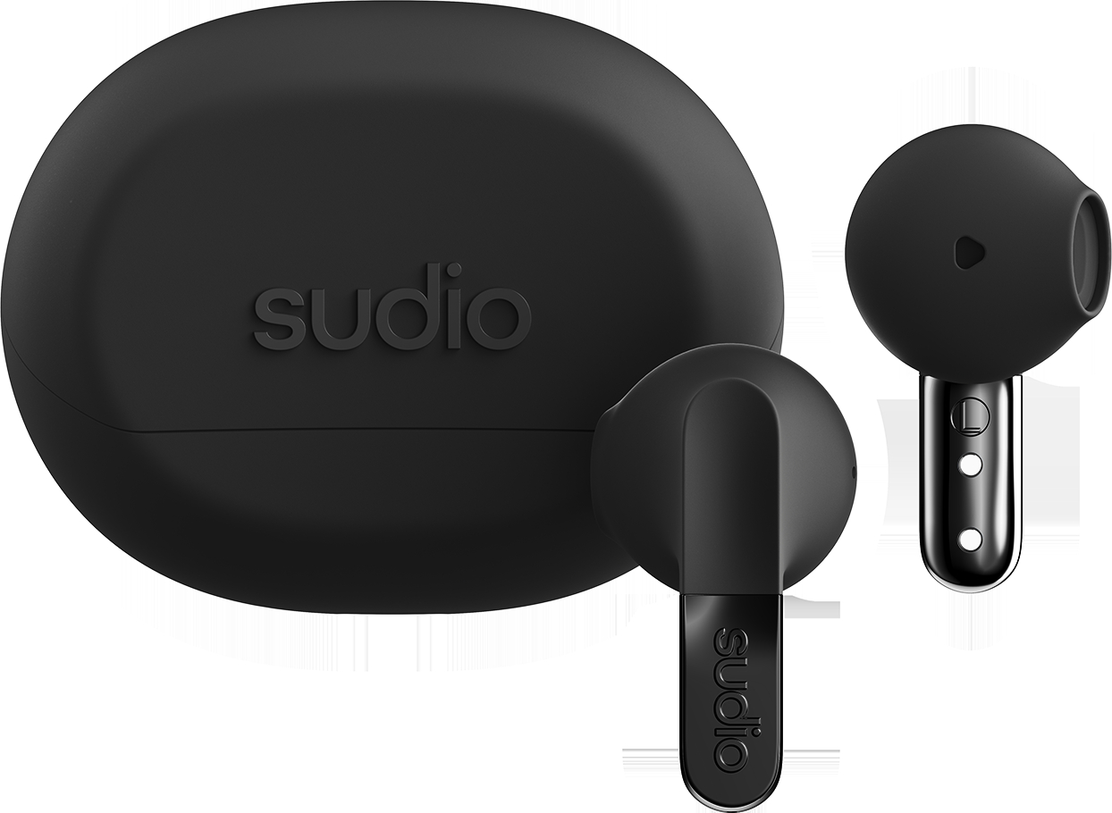 photo SUDIO Wireless Earbuds N3BLK N3, Black