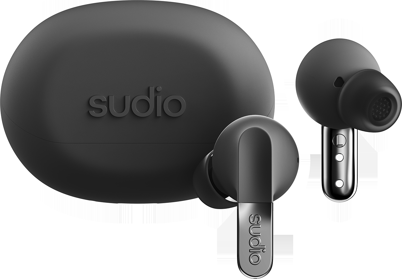 photo SUDIO Noise Cancelling Earbuds N3PROBLK N3 Pro, Black, Wireless
