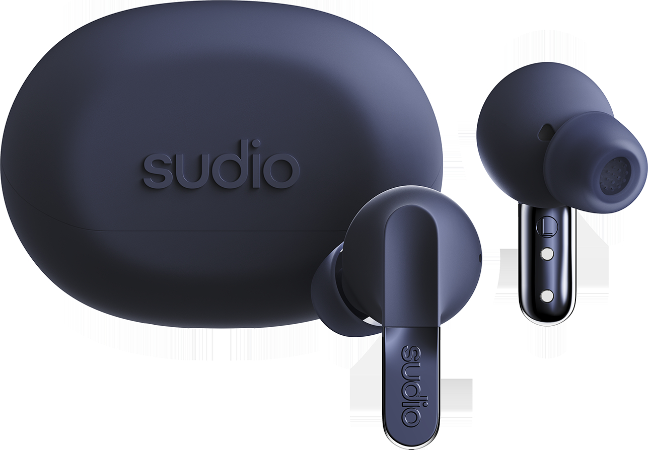 photo SUDIO Noise Cancelling Earbuds N3PROBLU N3 Pro Blue, Wireless