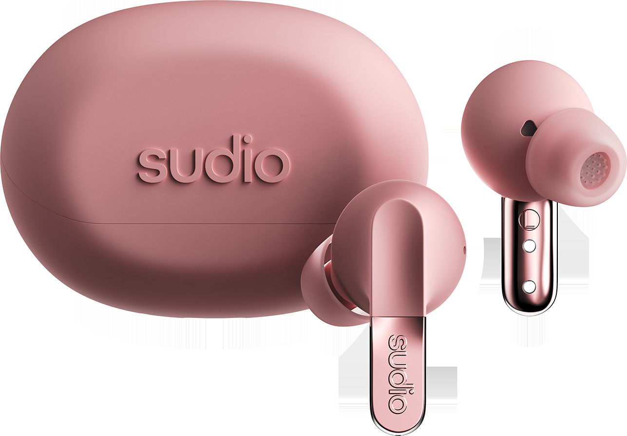 photo SUDIO Noise Cancelling Earbuds N3PROPNK N3 Pro Pink, Wireless