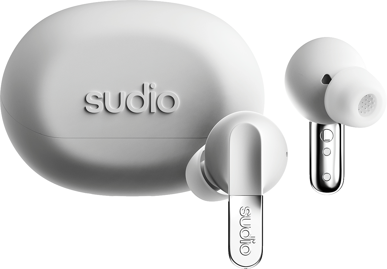 photo SUDIO Noise Cancelling Earbuds N3PROWHT N3 Pro, White, Wireless