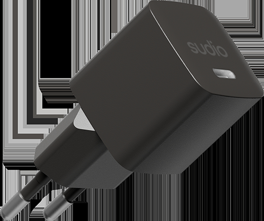 photo SUDIO USB-C GaN Wall Charger 25W P1EUBLK P1 EU, Black