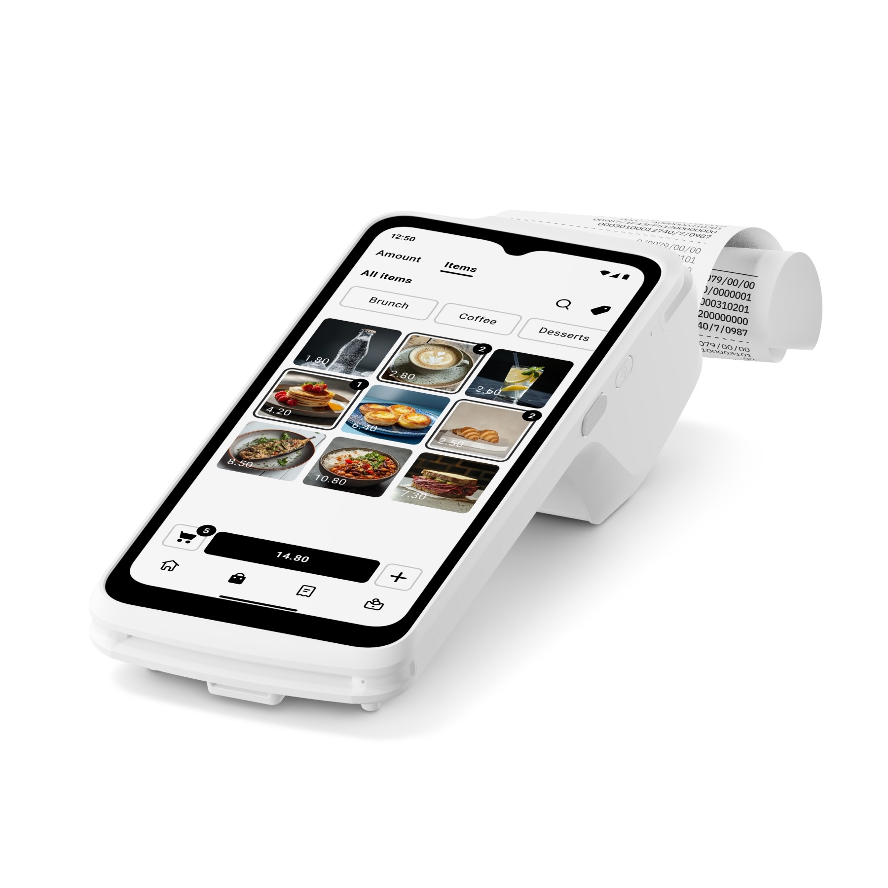 photo SUMUP Terminal Mobile POS SUMRDRSAT008 blanc