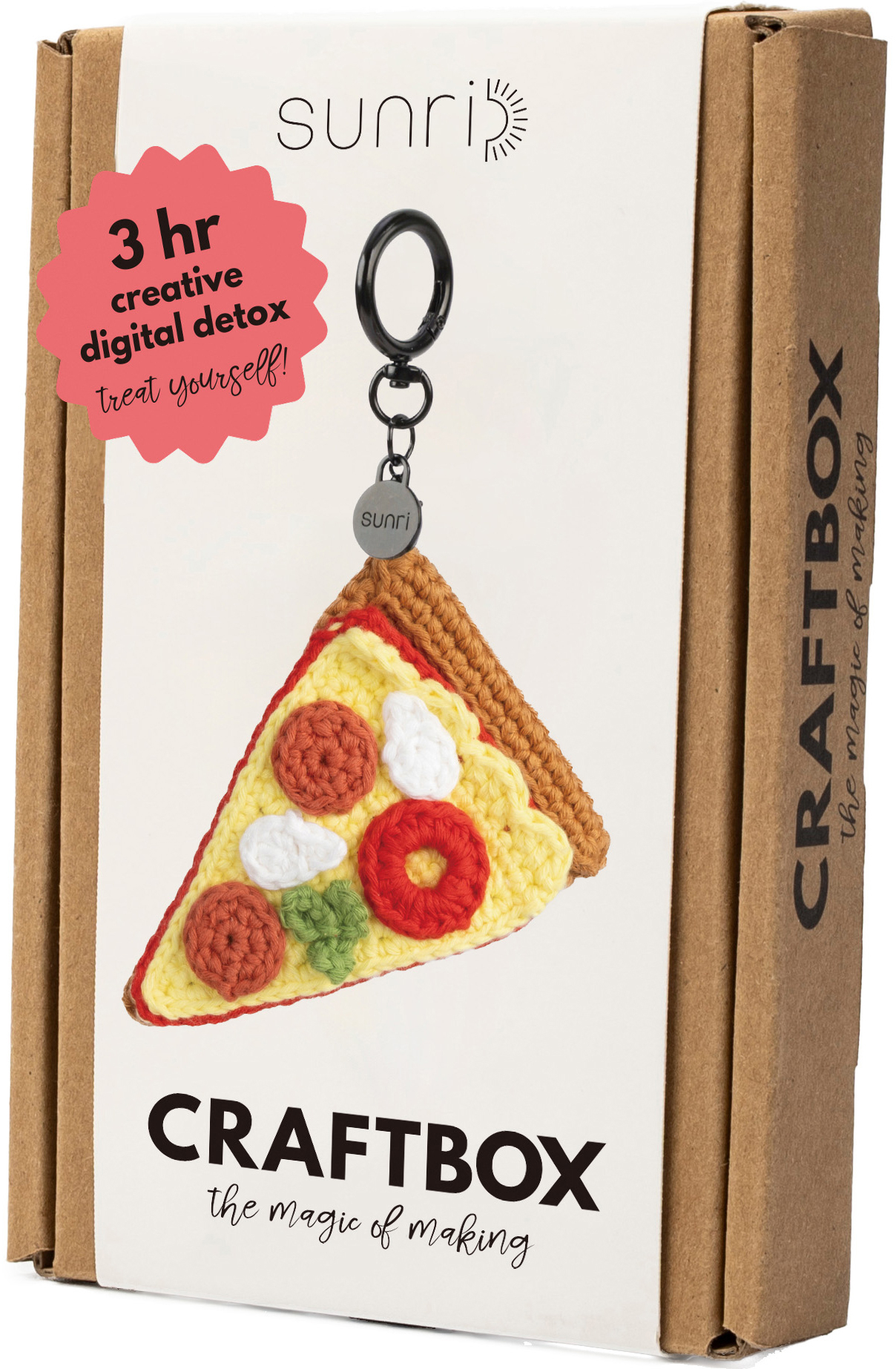 photo SUNRI Kit de crochet Porte-clés DIY602 Pizza