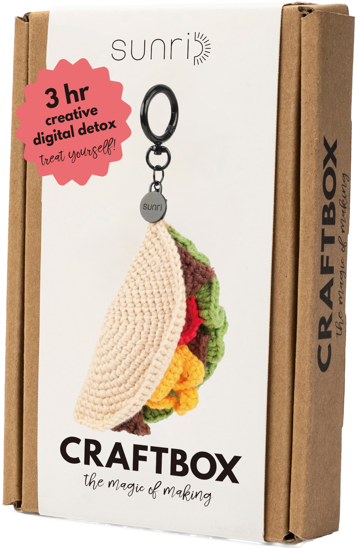 photo SUNRI Kit de crochet Porte-clés DIY603 Taco