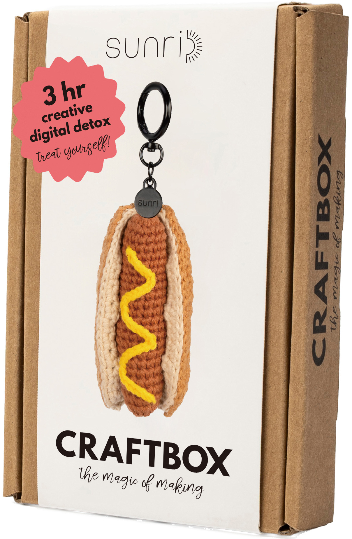 photo SUNRI Kit de crochet Porte-clés DIY604 Hot Dog