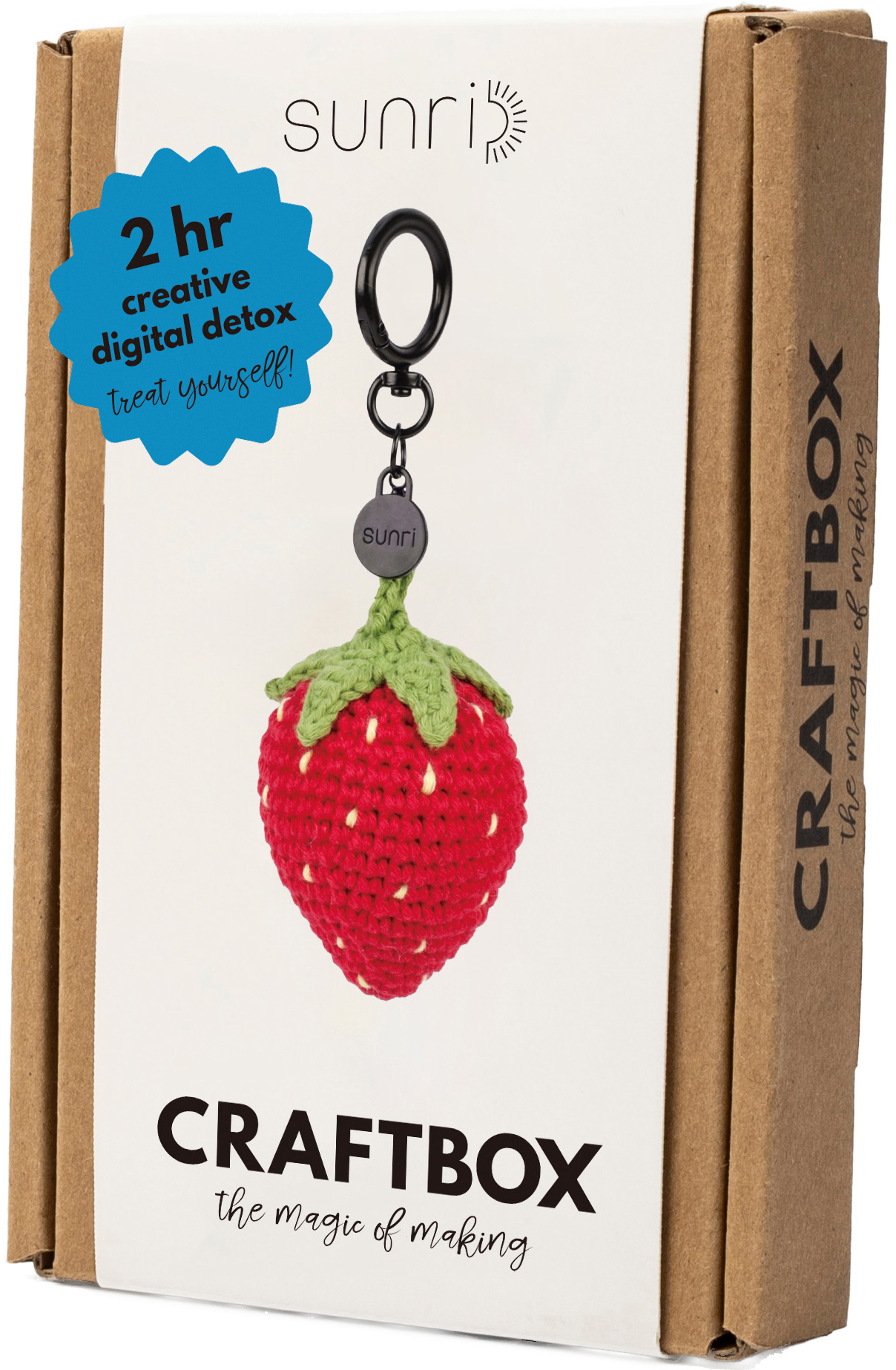 photo SUNRI Kit de crochet Porte-clés DIY610 Strawberry