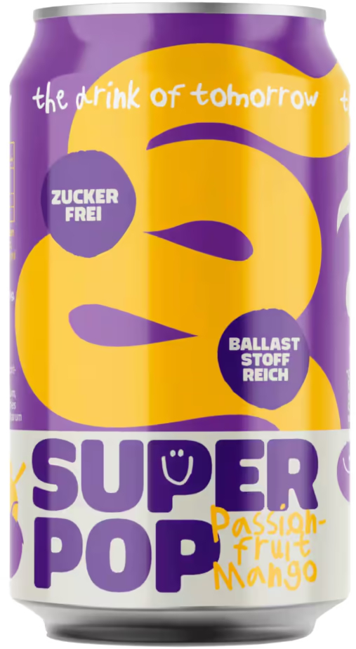 photo SUPER POP Passionfruit-Mango UB96903 33cl, 24 pcs.