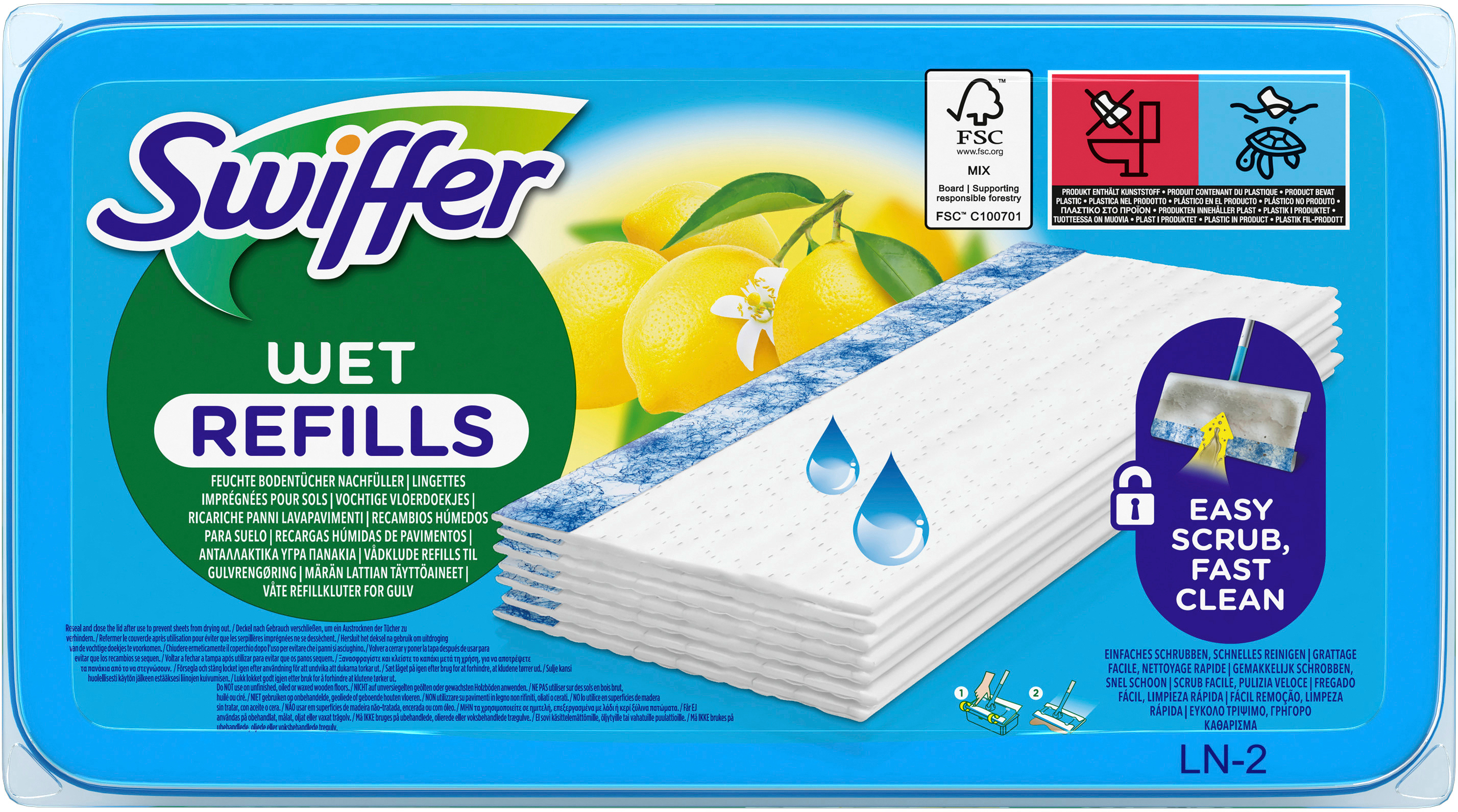 photo SWIFFER Lingettes Humides 972095 Recharges 12 lingettes