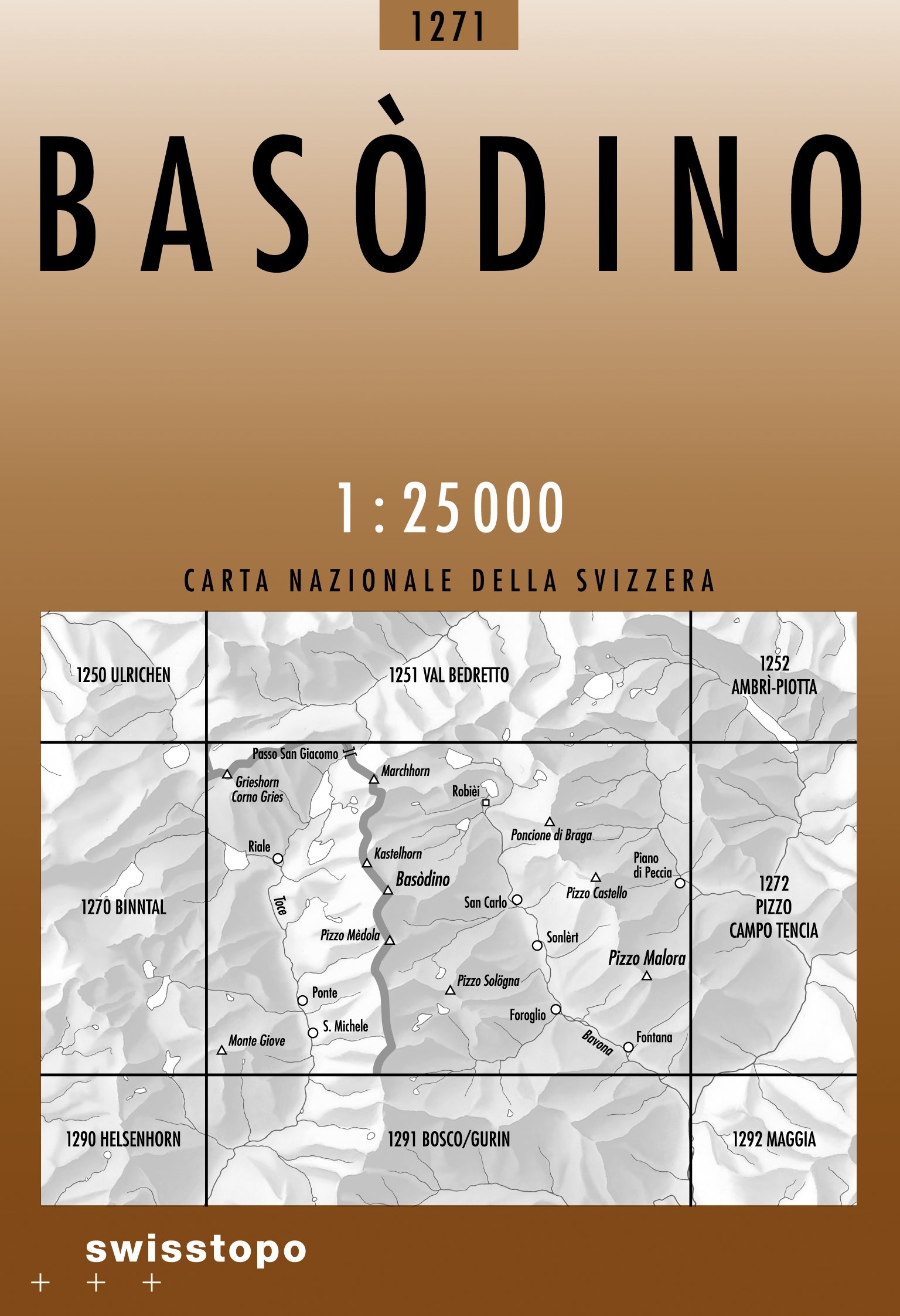 Swisstopo Landeskarte 1 : 25'000 Basodino<br>