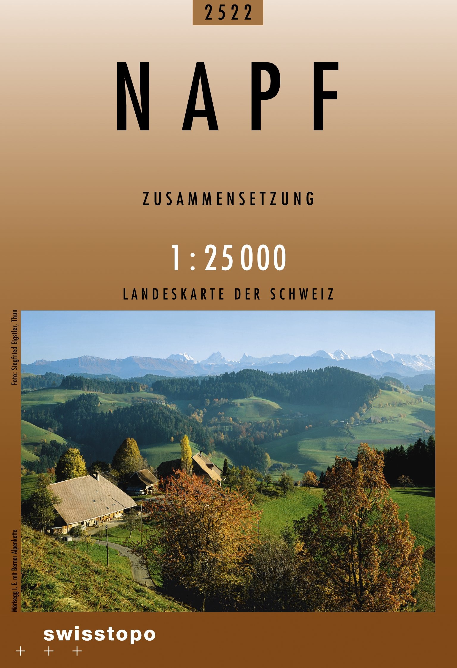 Swisstopo Landeskarte 1 : 25'000 Zusammensetzung Napf<br>