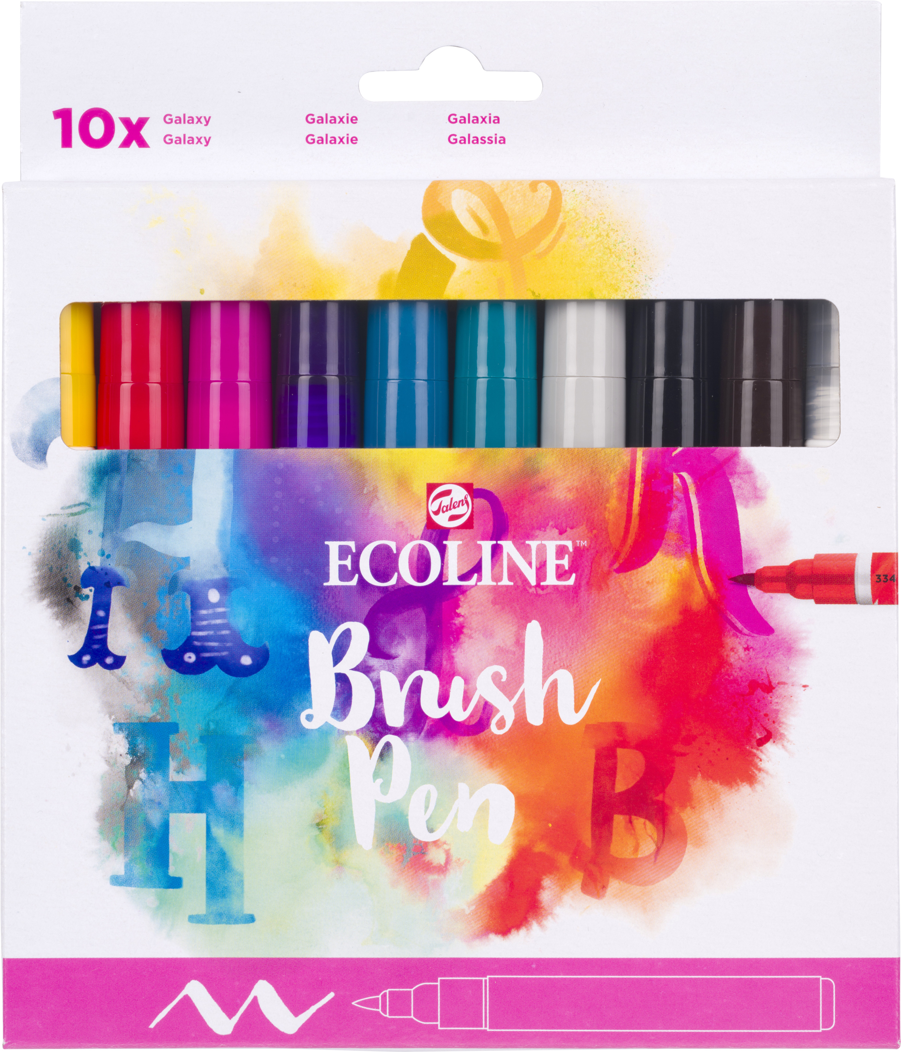 TALENS Ecoline Brush Pen Set 11509800 ass. Handlettering 10 pcs.