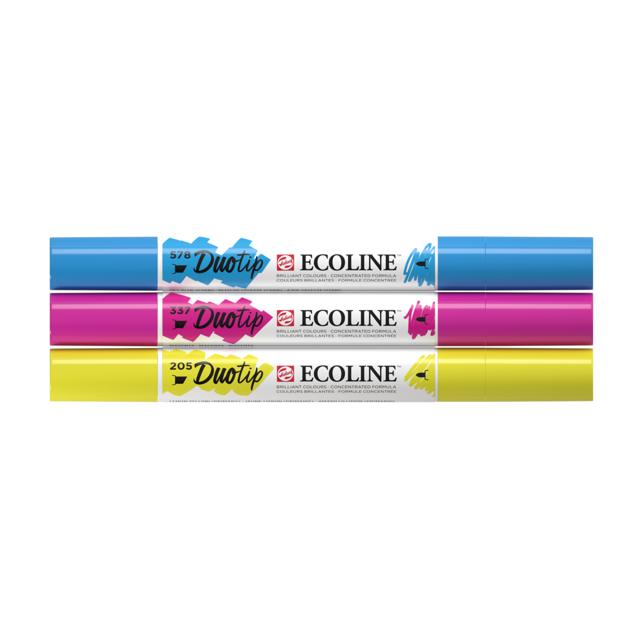 TALENS Ecoline Duotip Set 11609900 3 couleurs primaire 3 couleurs primaire