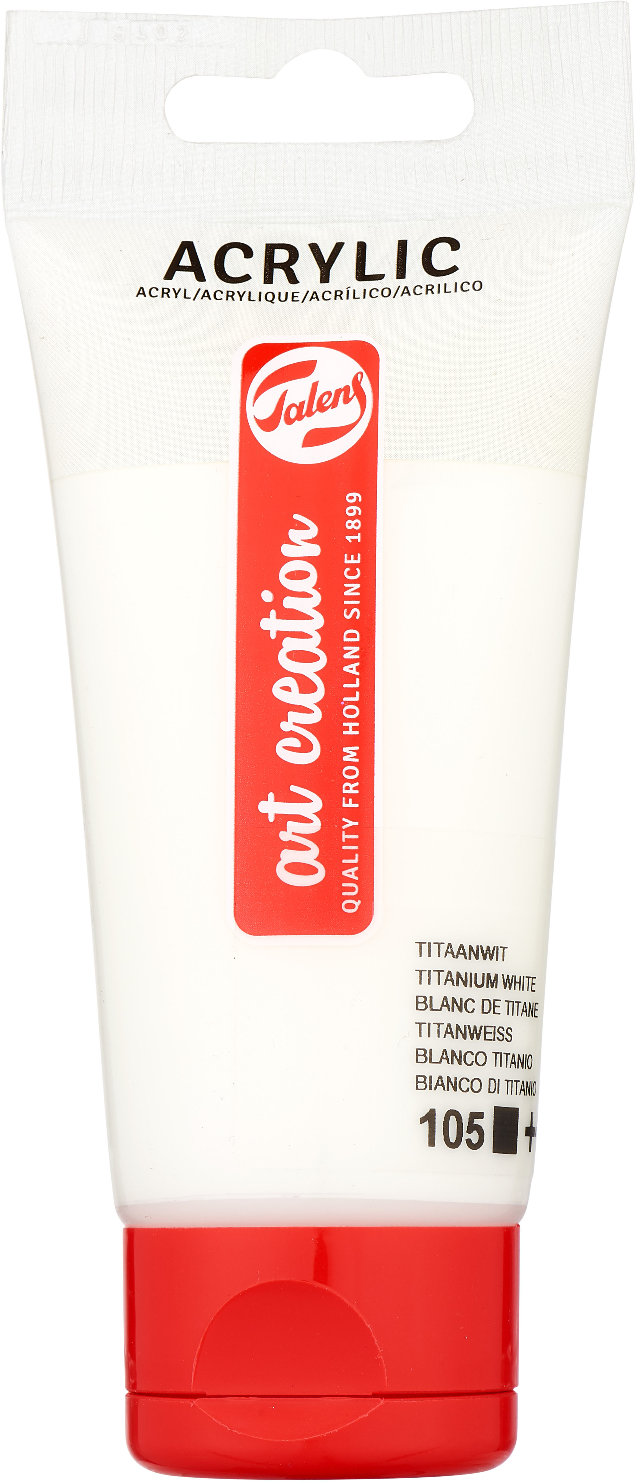photo TALENS Peinture acrylique 75ml 3511105M Blanc de titane