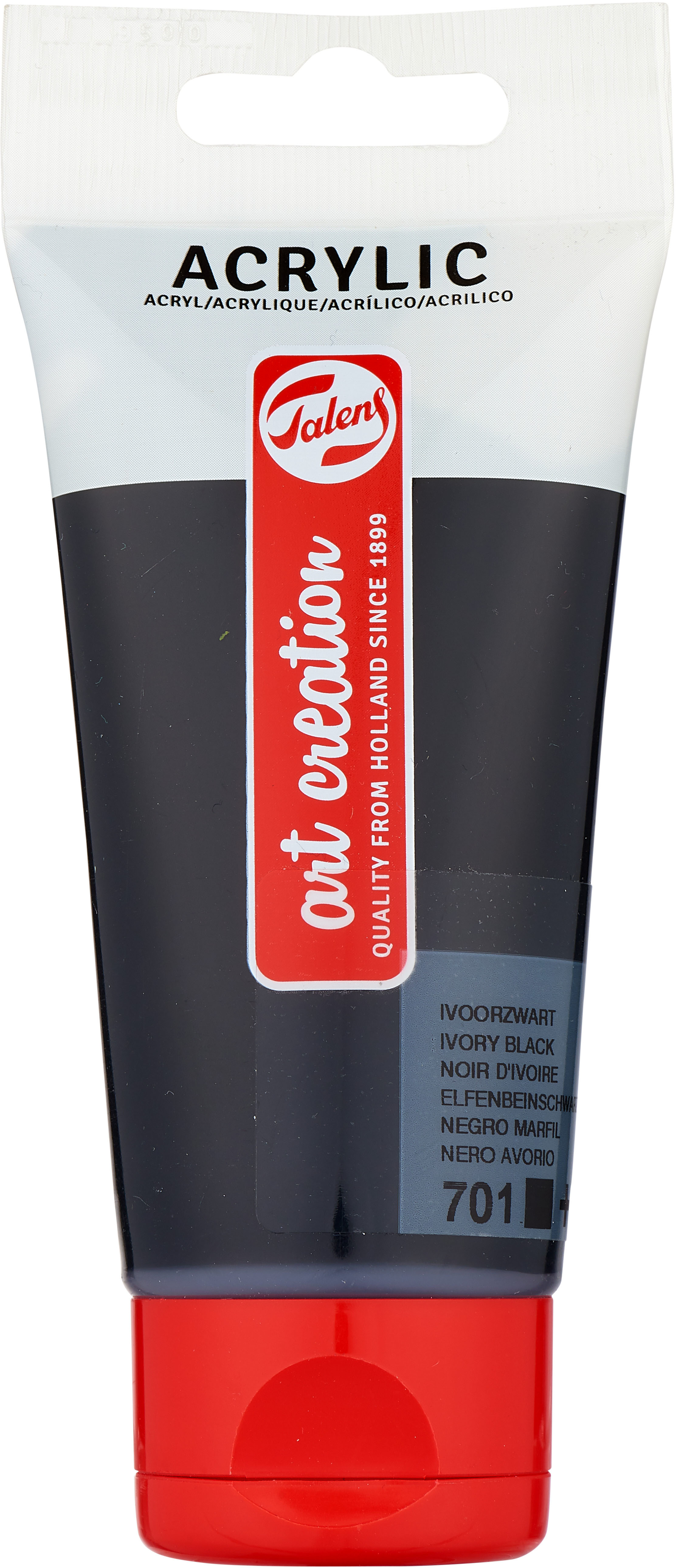 photo TALENS Peinture acrylique 75ml 3511701M Noir ivoire