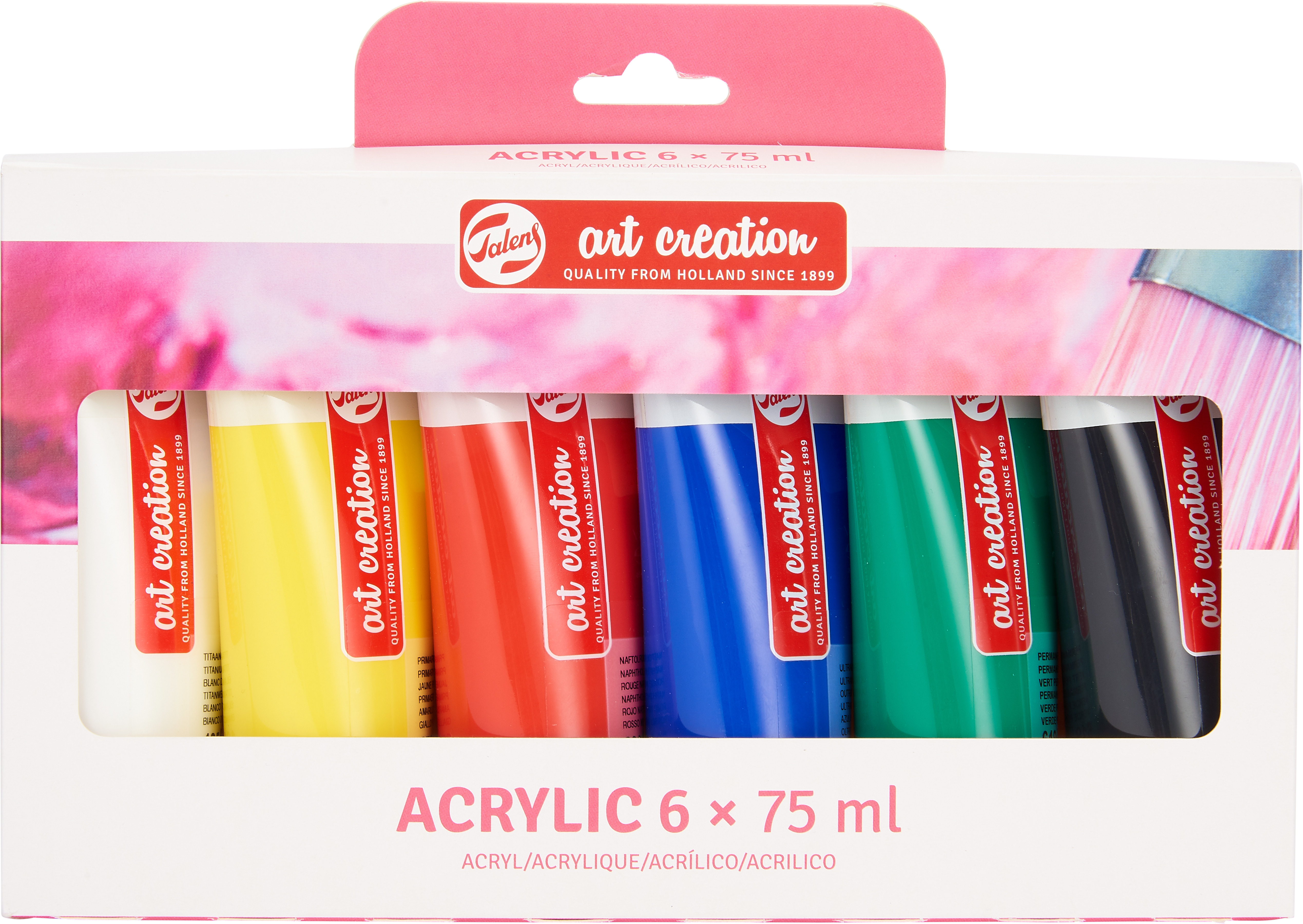 photo TALENS Set de peinture acryl. 6x75ml 3582806M assorti
